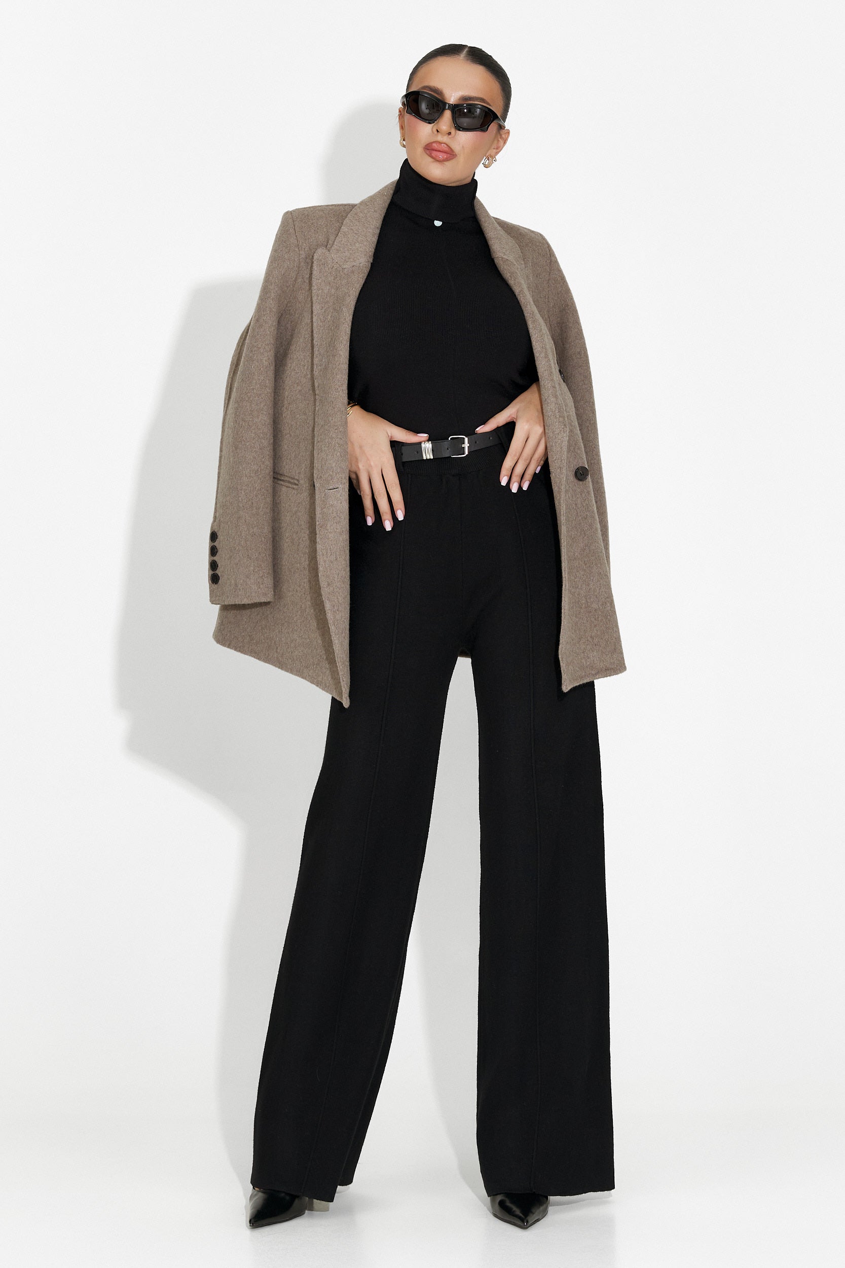 Elegant brun damkavaj Novelia Bogas