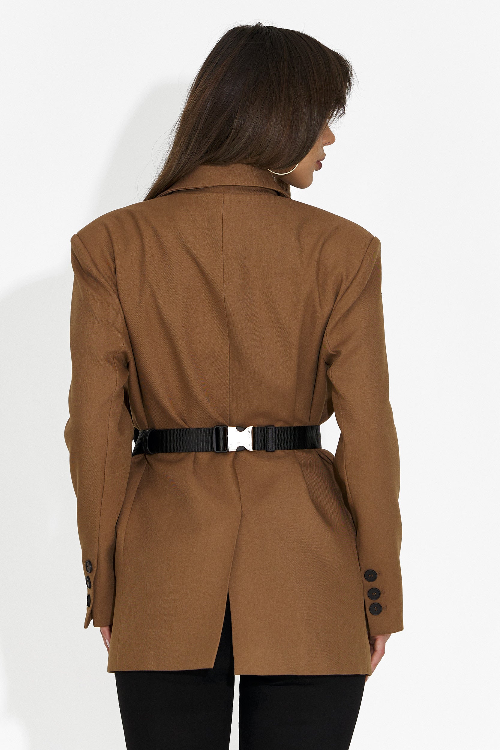 Elegant brown women's blazer Zoira Bogas