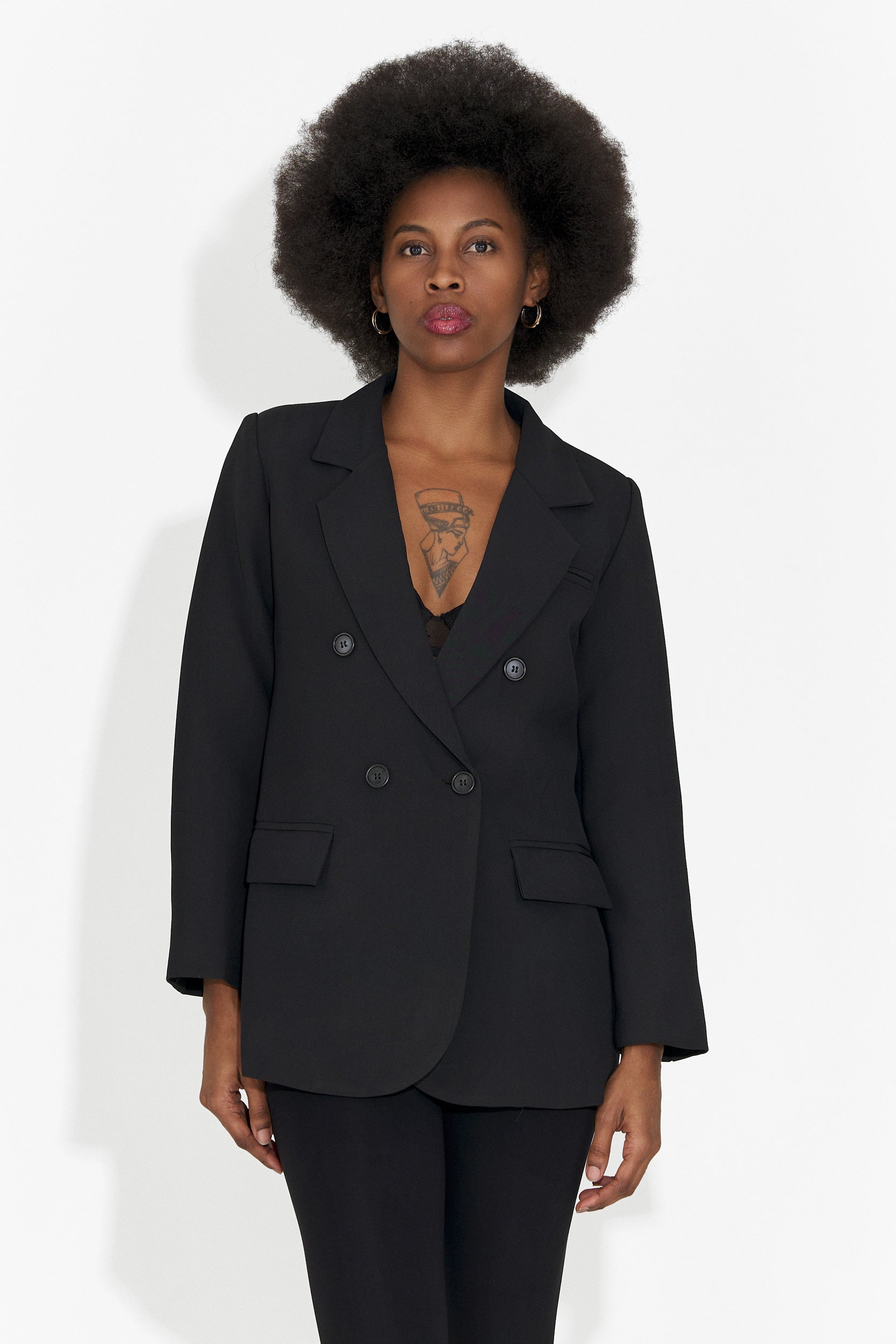 Andrea Bogas Eleganter schwarzer Damenblazer