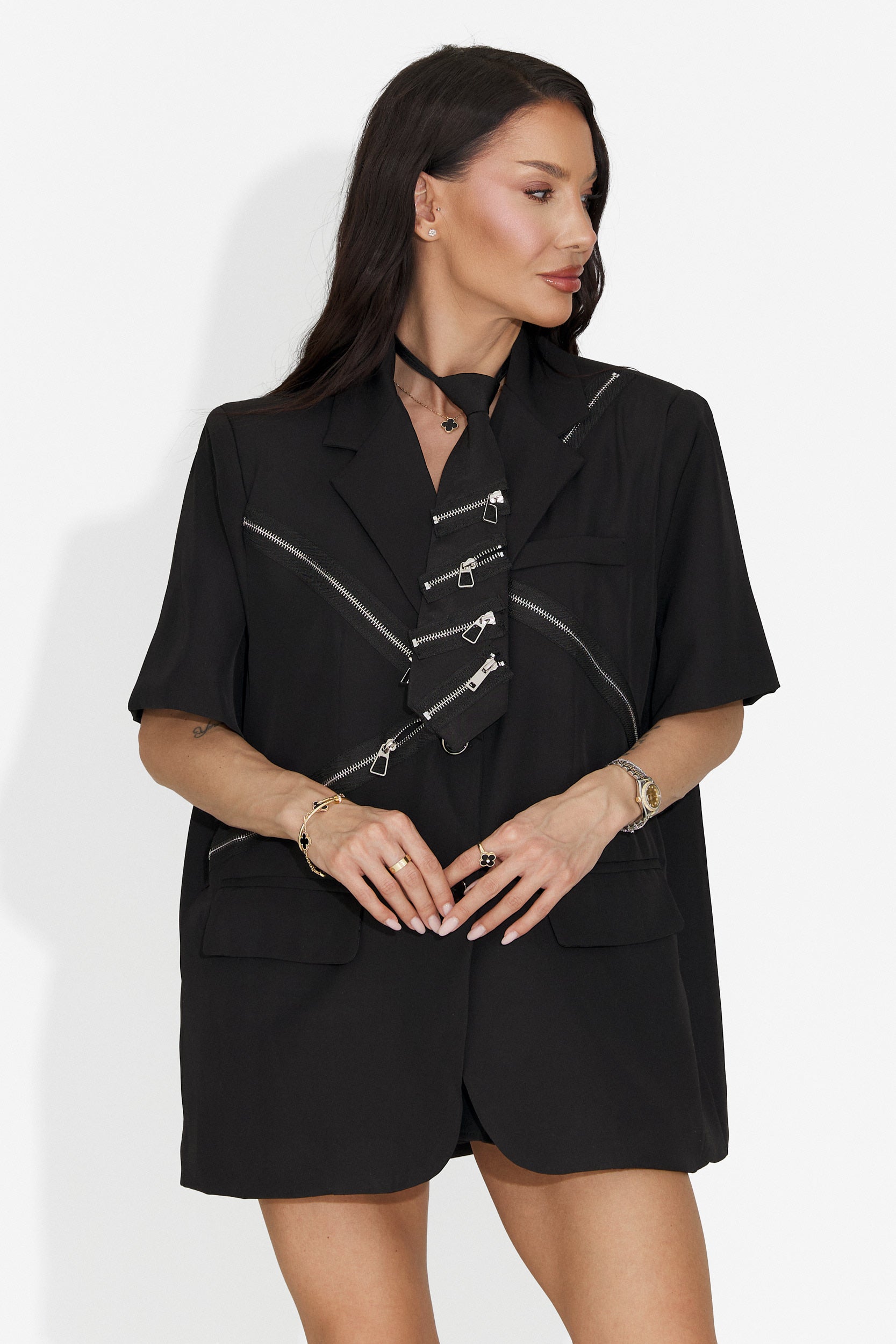 Eleganter schwarzer Fogi Bogas Damenblazer