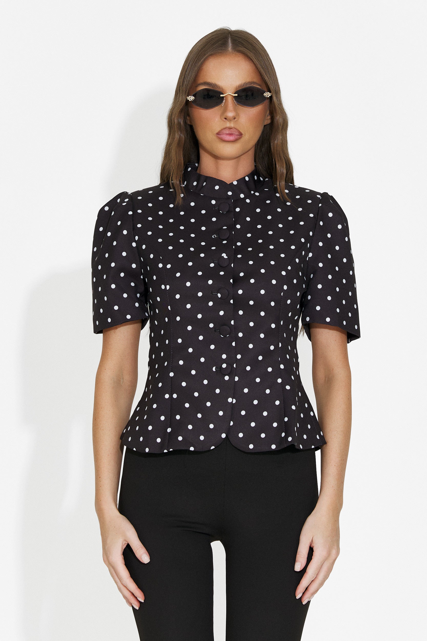 Elegant black women's blazer Jaylena Bogas