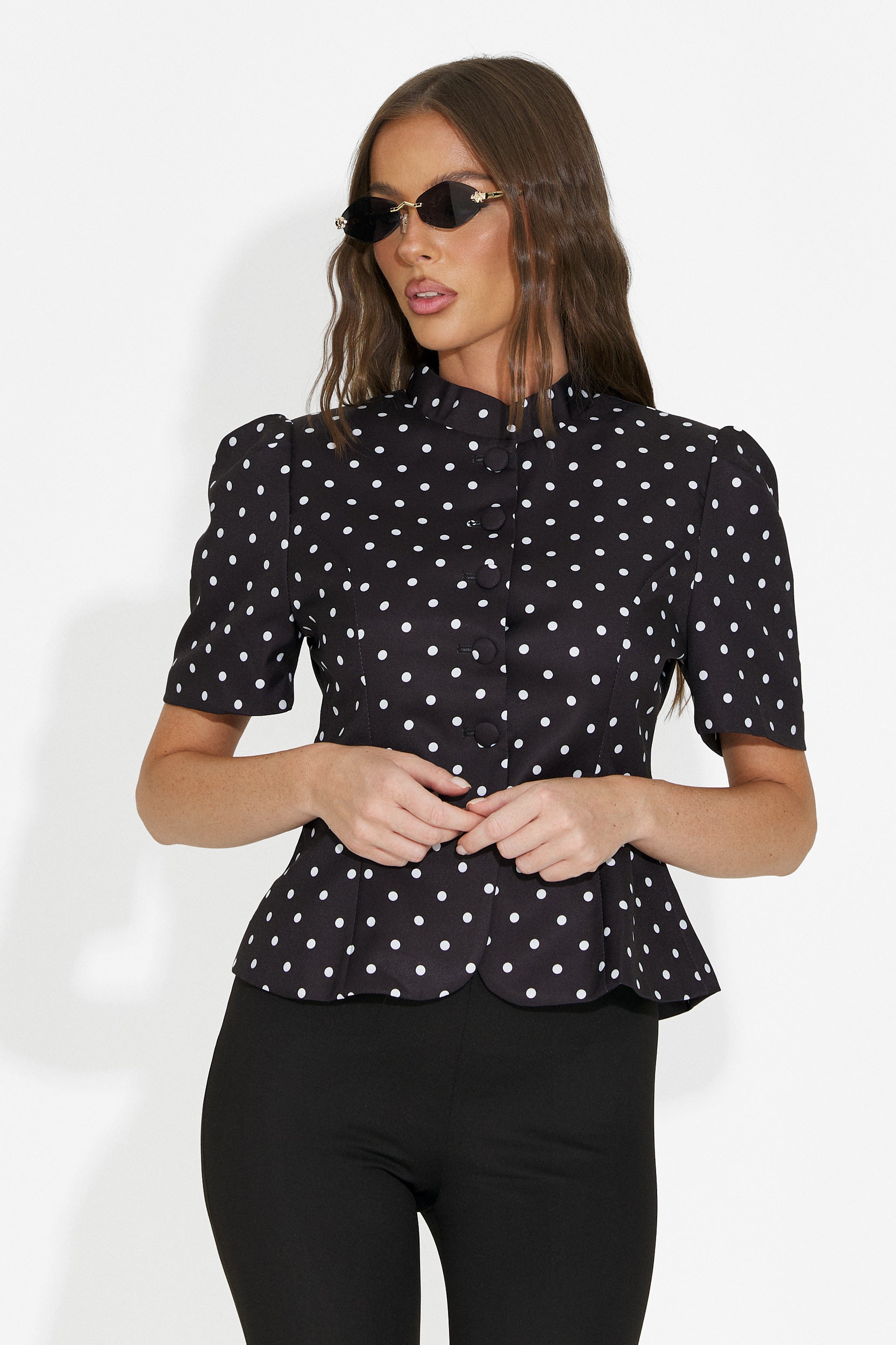 Elegant black women's blazer Jaylena Bogas