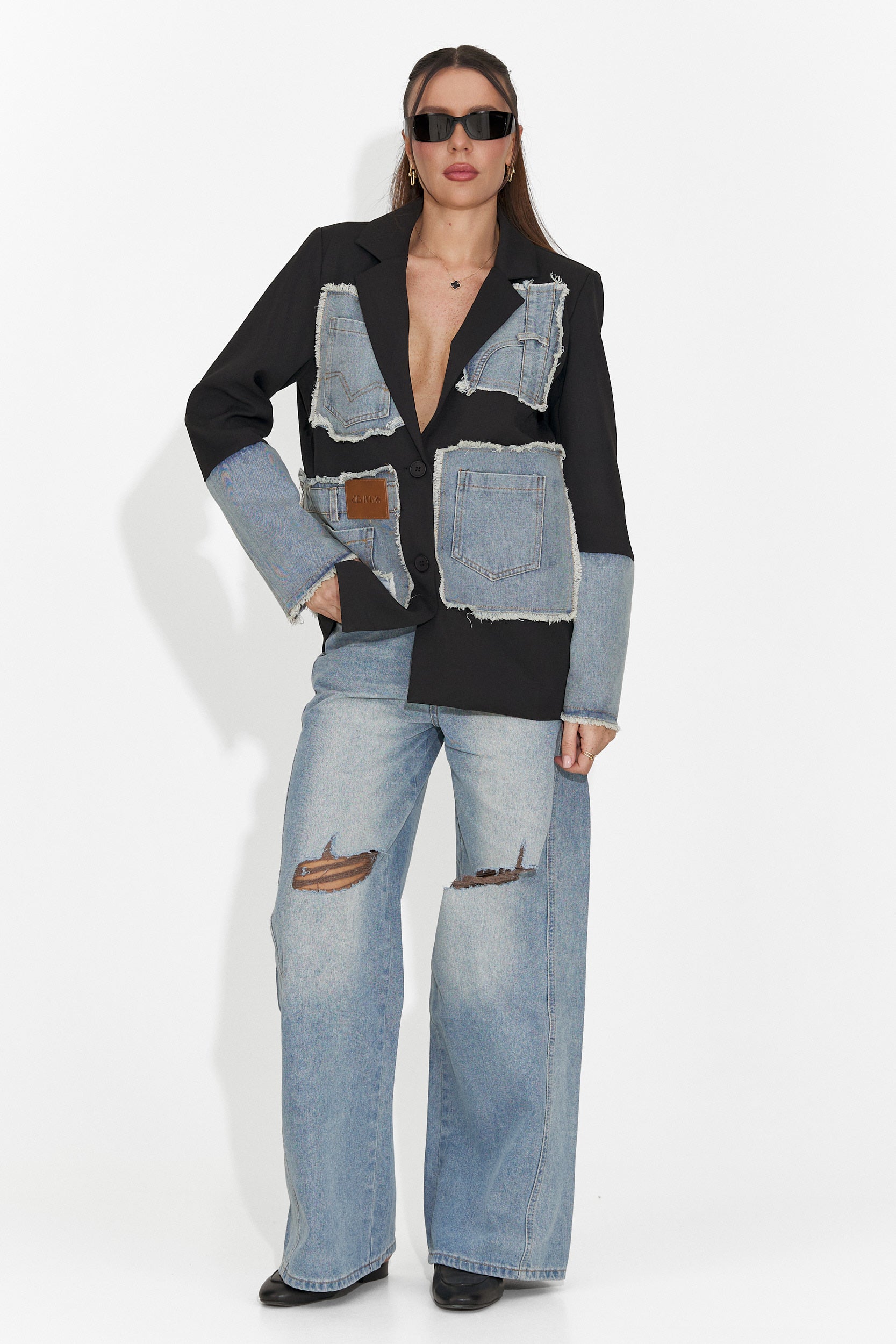 Elegant black women's blazer Rafaelia Bogas