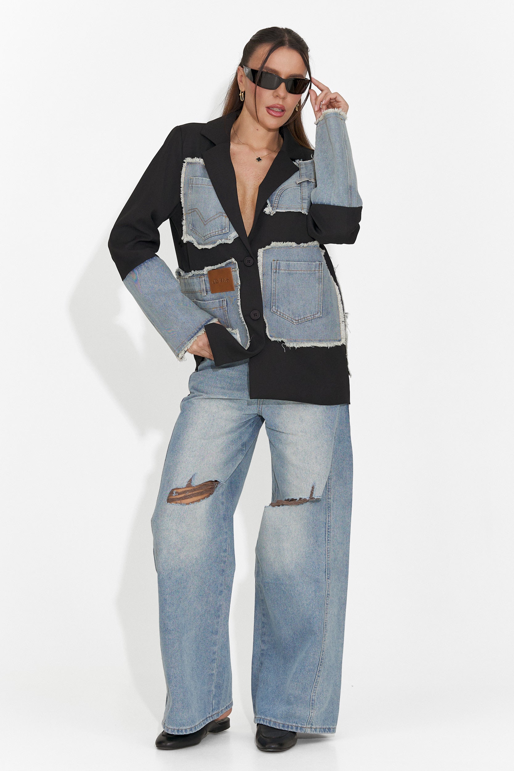 Elegant black women's blazer Rafaelia Bogas