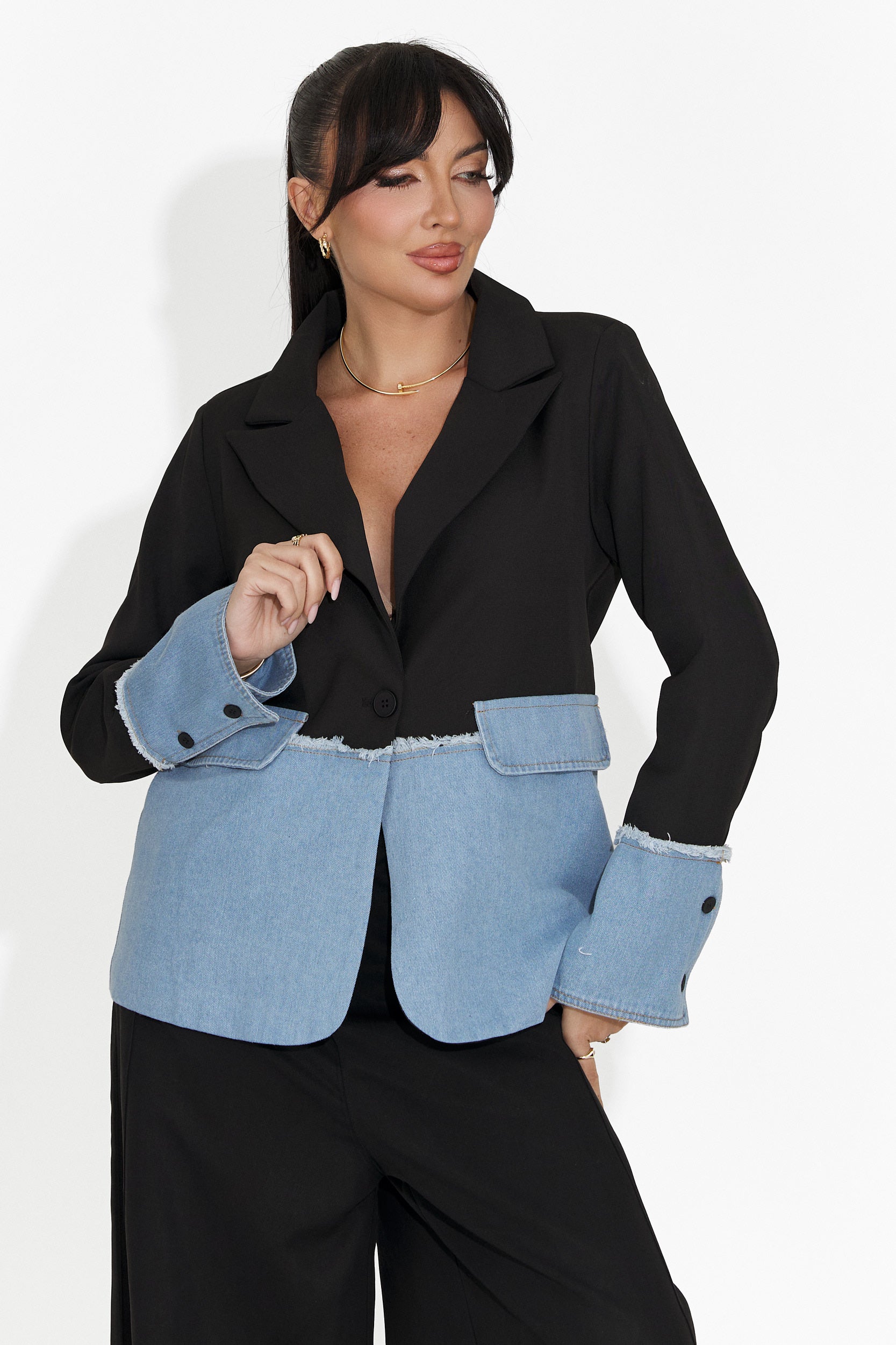 Chaqueta elegante negra para mujer Samiria Bogas