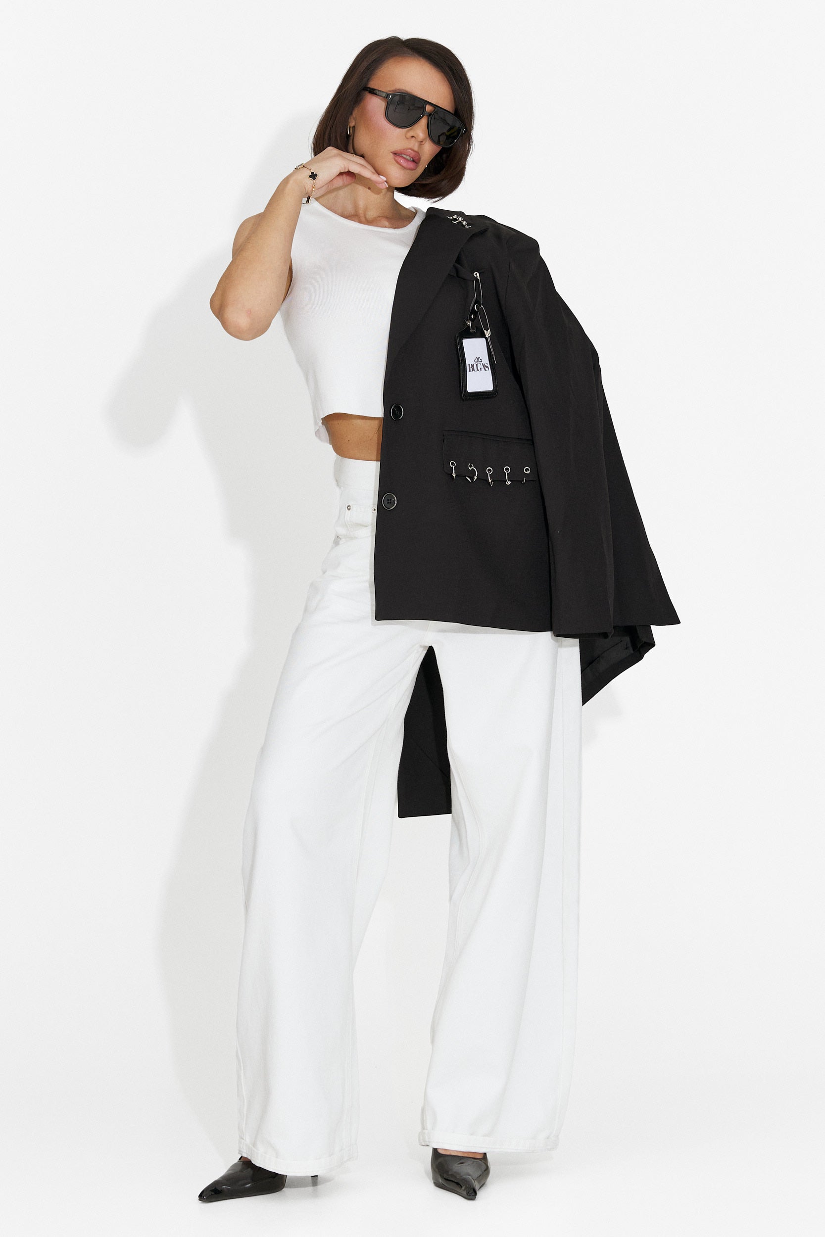 Eleganter schwarzer Damenblazer Vices Bogas