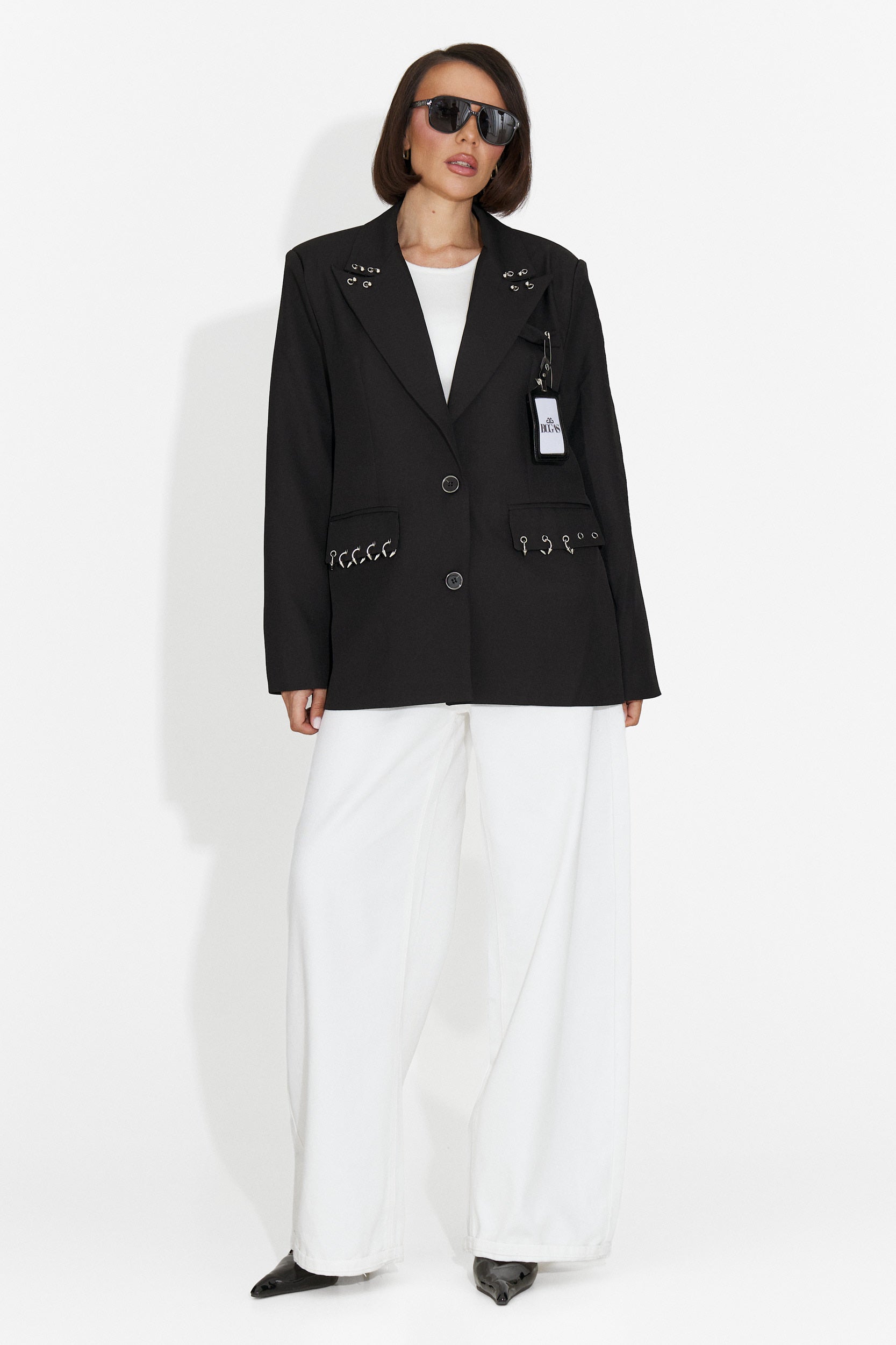 Eleganter schwarzer Damenblazer Vices Bogas