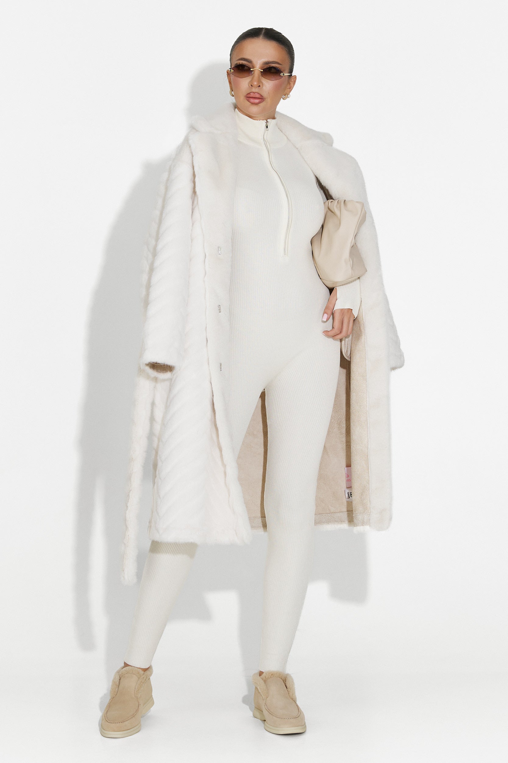 Tuta Casual Beige da Donna di Elivra Bogas