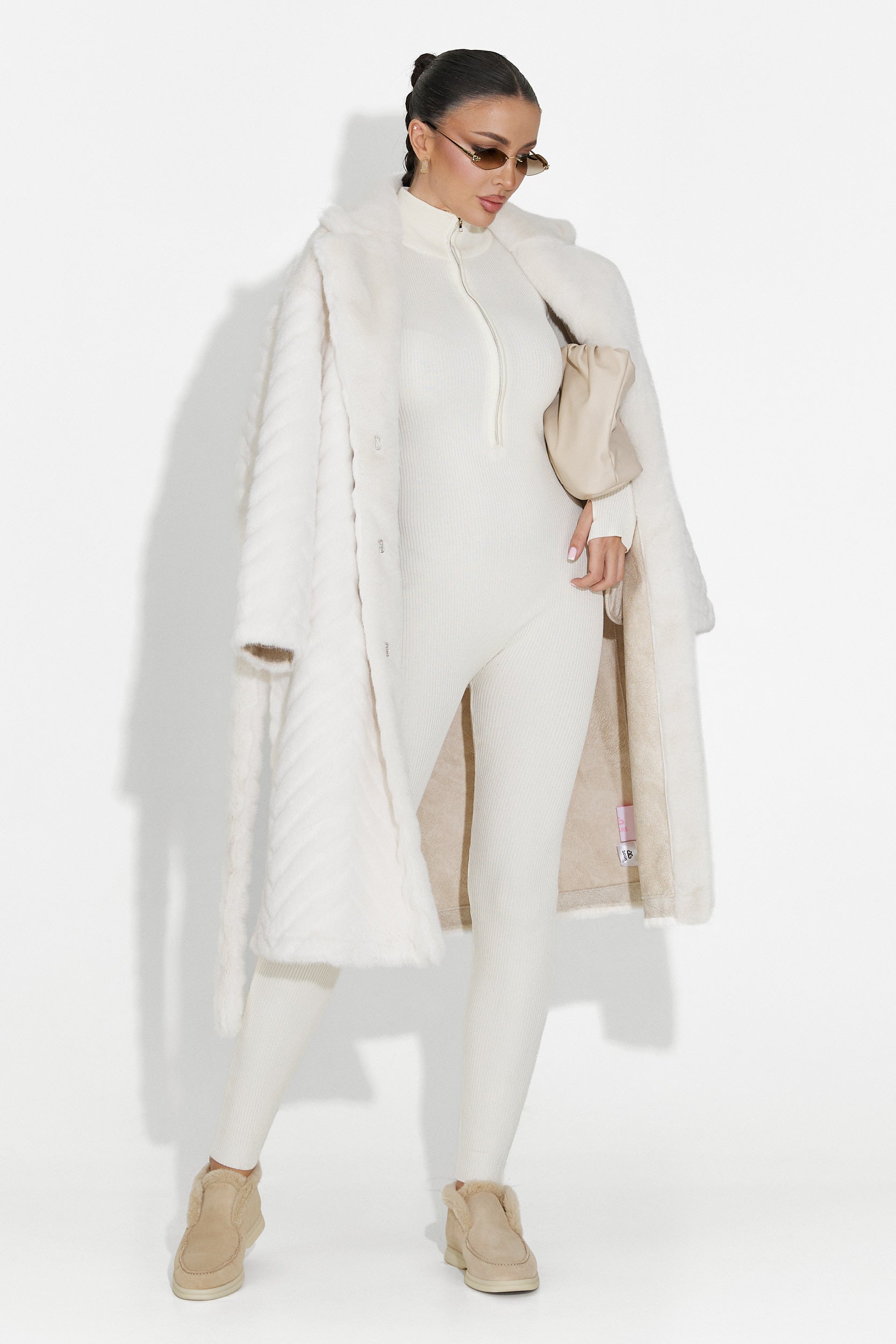 Beige casual damoverall Elivra Bogas