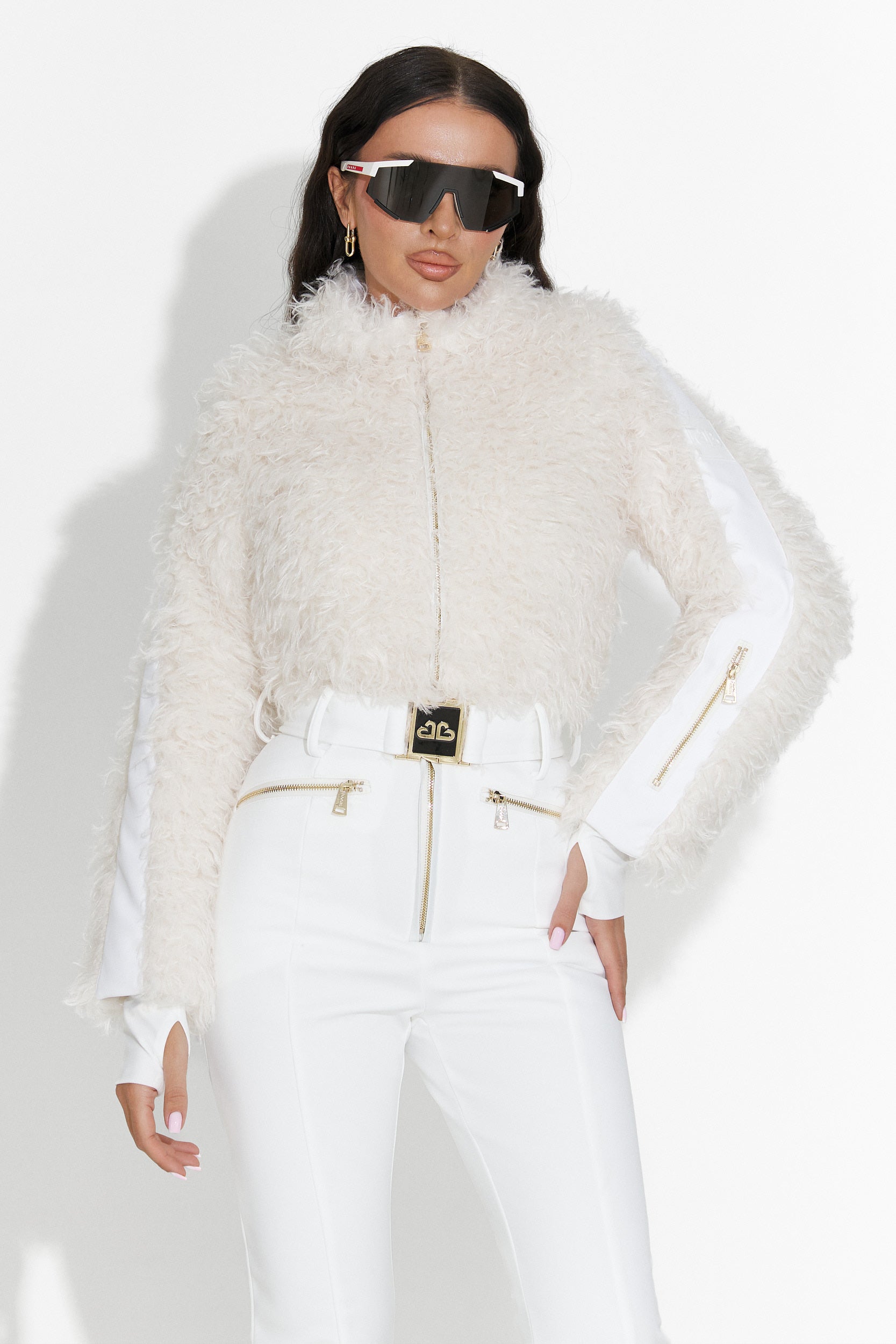 Combinaison de Ski Blanche Décontractée d'Alycia Bogas