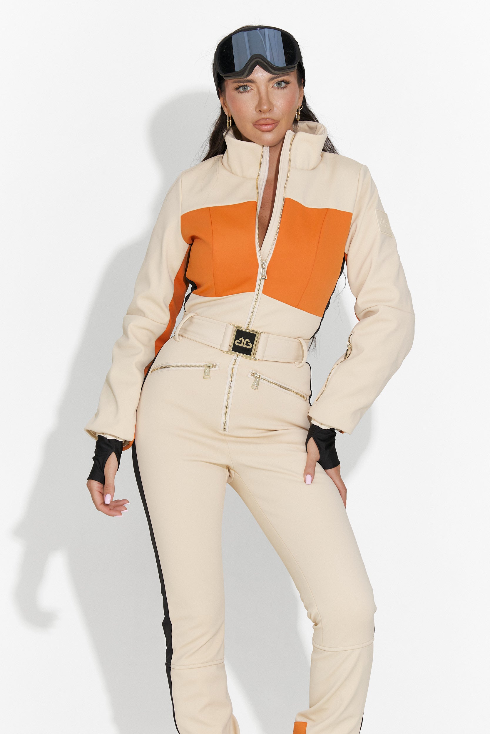 Σαλοπέτα σκι κάζουαλ μπεζ Vernoa Bogas