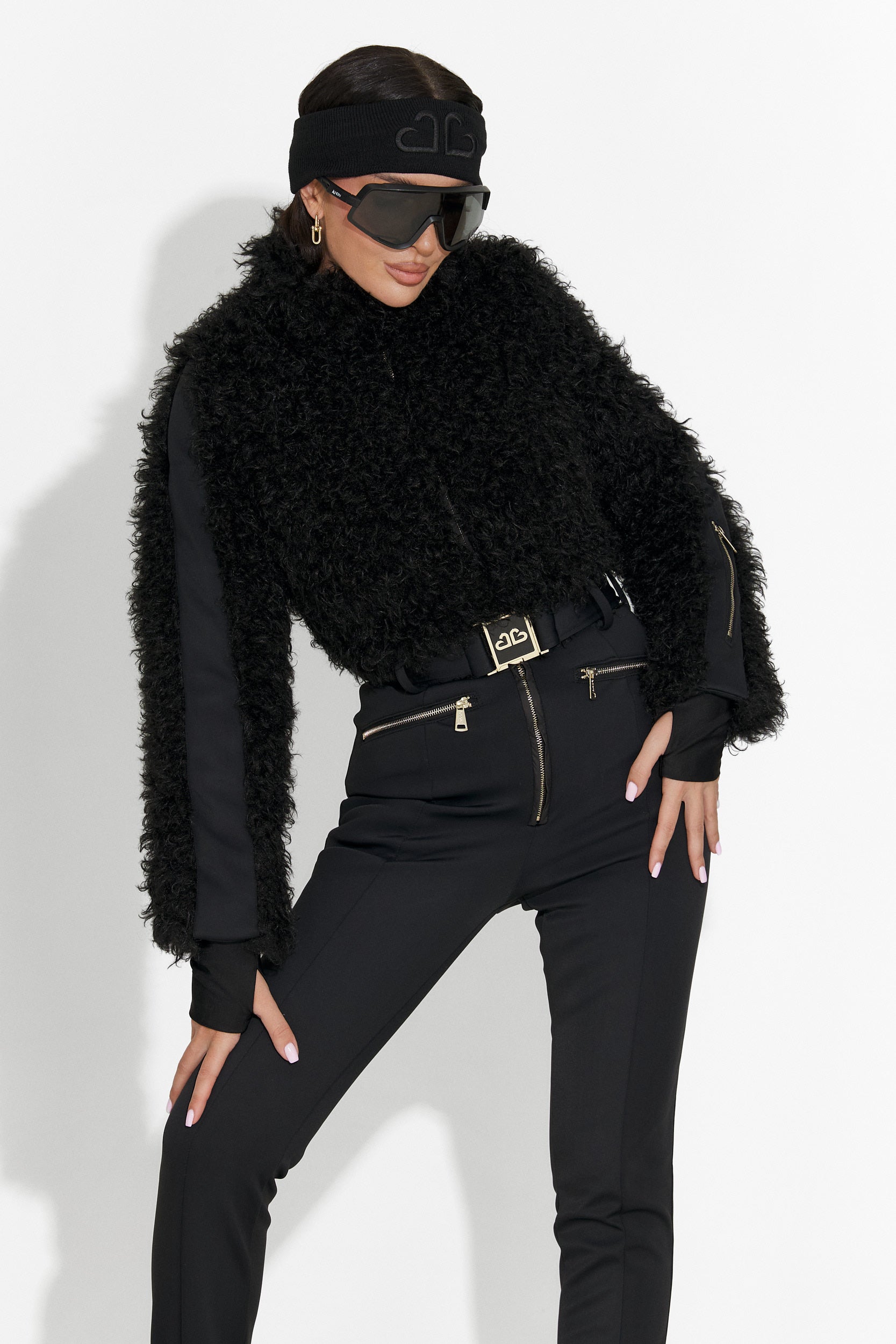 Combinaison de Ski Décontractée Noire d'Alycia Bogas