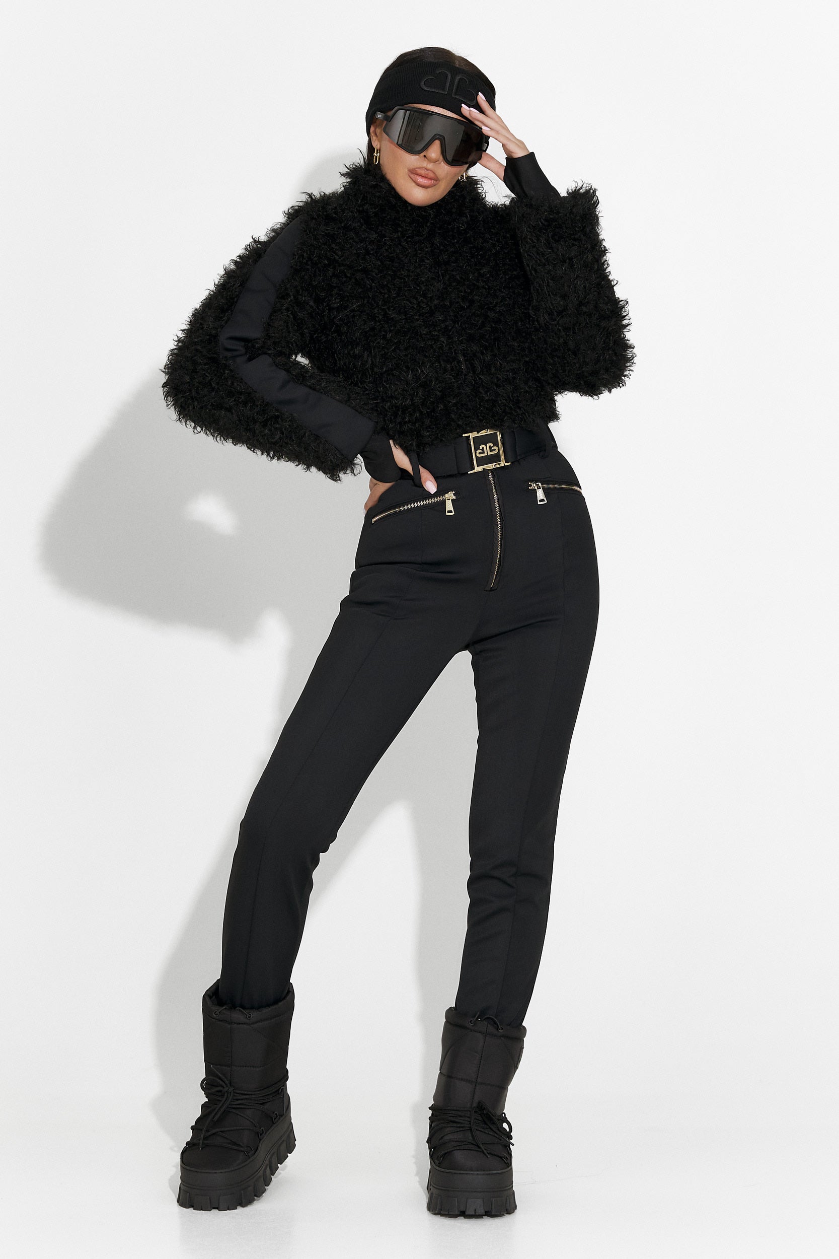 Combinaison de Ski Décontractée Noire d'Alycia Bogas