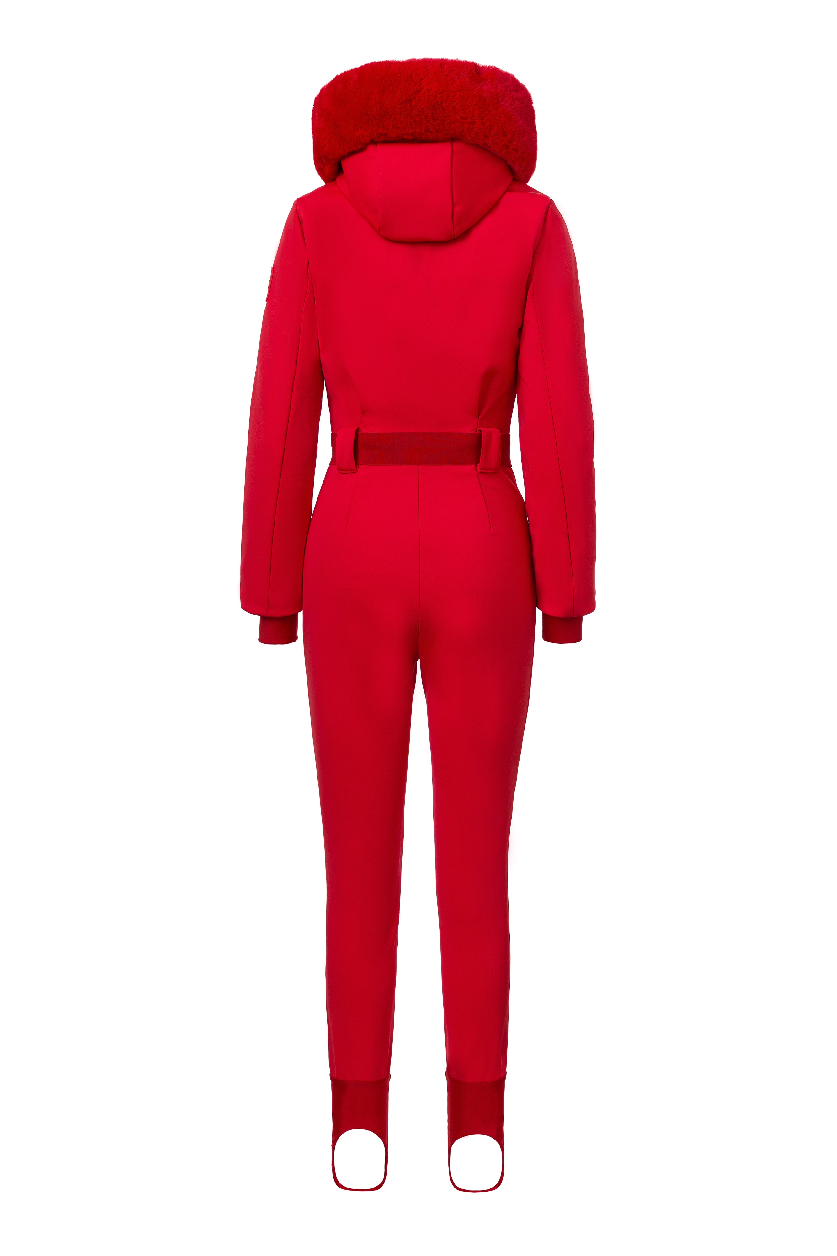 Combinaison de Ski Rouge Décontractée de Frosina Bogas