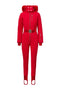Combinaison de Ski Rouge Décontractée de Frosina Bogas