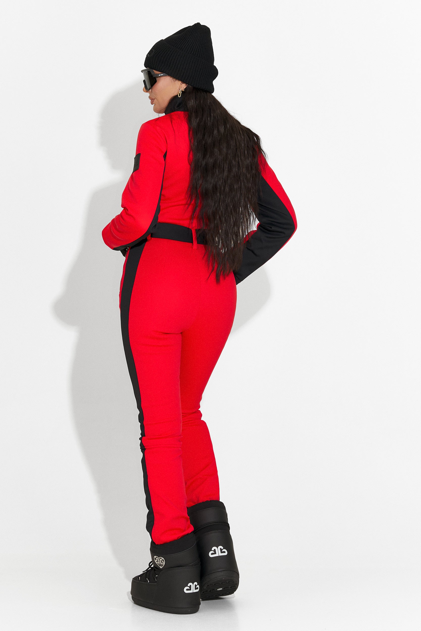 Combinaison de Ski Rouge Décontractée d'Oliviene Bogas