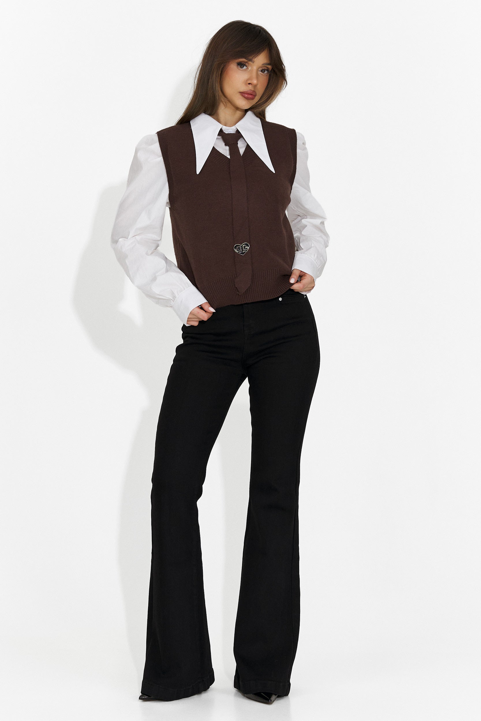 Set da Donna Ofeliana Bogas 3 Pezzi Camicia + Gilet + Cravatta