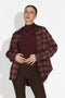 Σετ γυναικείο πουκάμισο + φανελάκι μπορντό Arlete Bogas