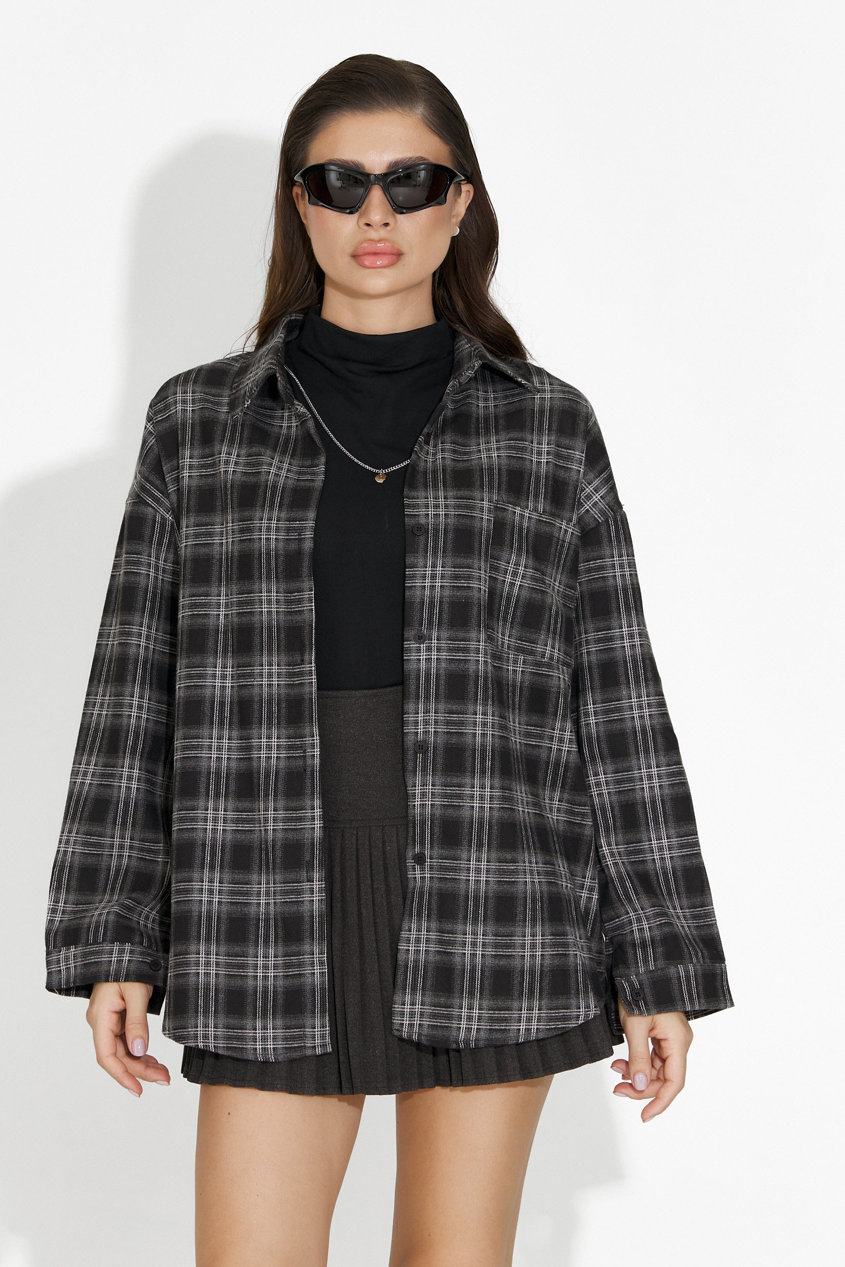 Σετ γυναικείο πουκάμισο + μαύρο τοπ Arlete Bogas