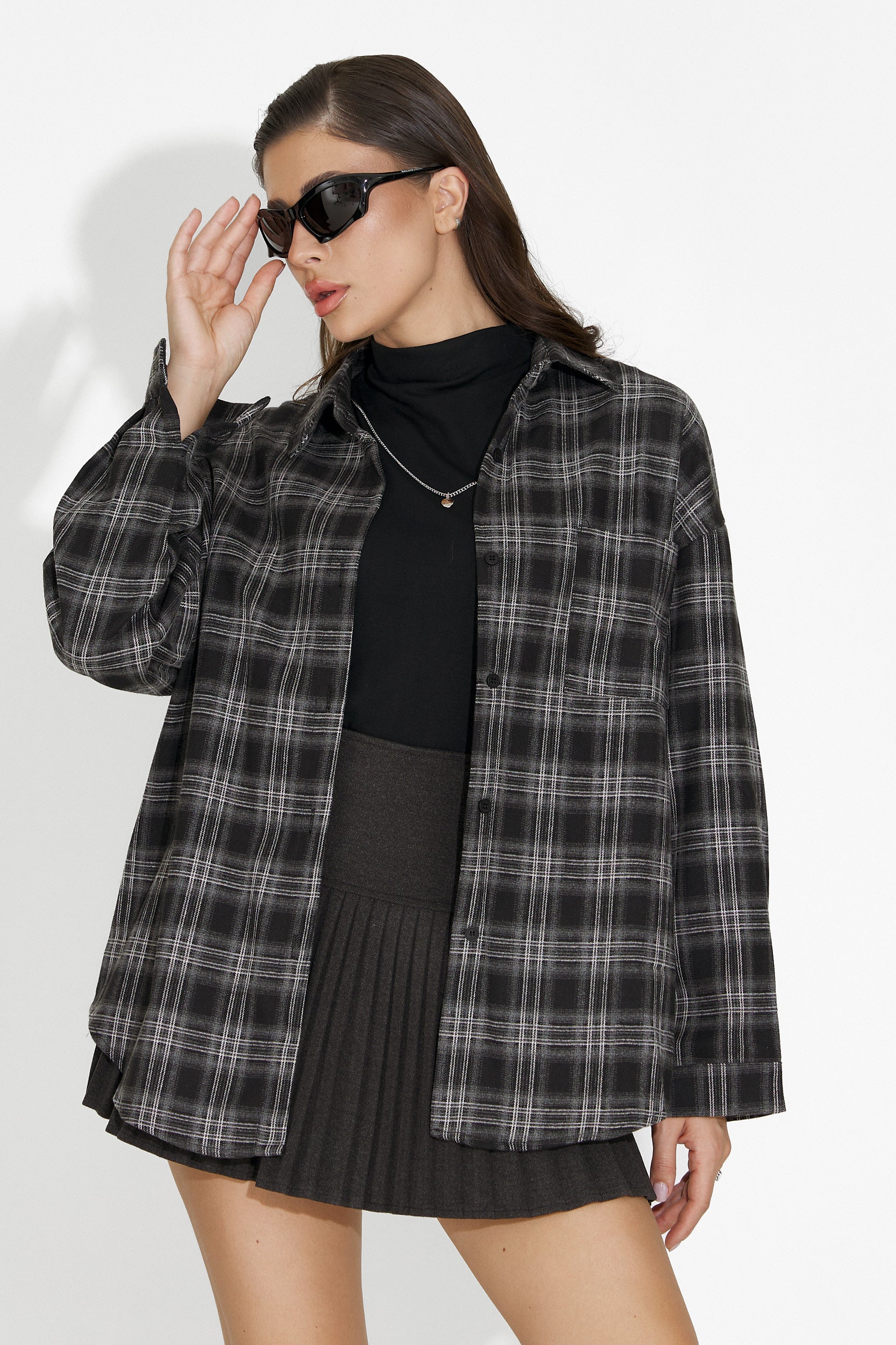 Σετ γυναικείο πουκάμισο + μαύρο τοπ Arlete Bogas