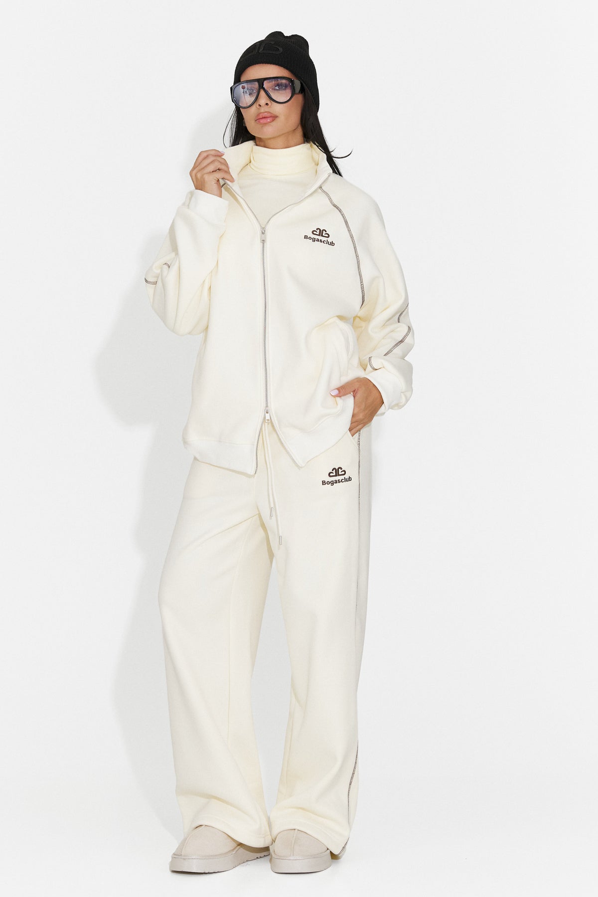 Trening casual crem Brisioena Bogas