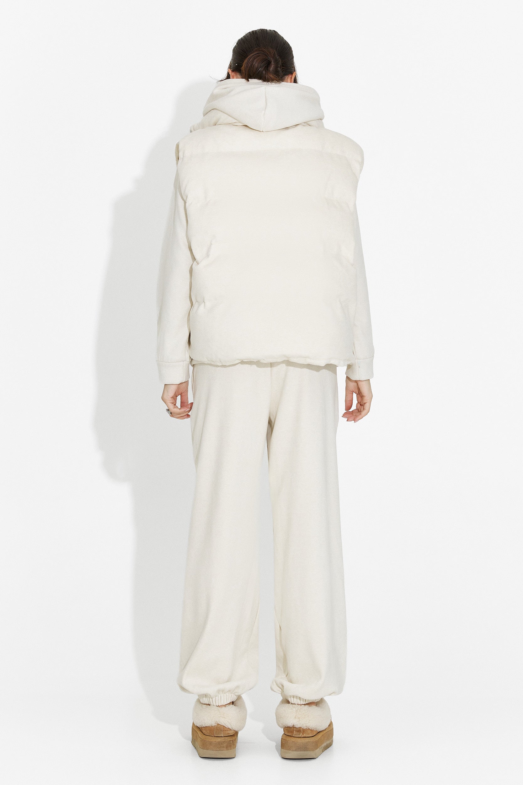 Beige casual damträningsdräkt Chester Bogas