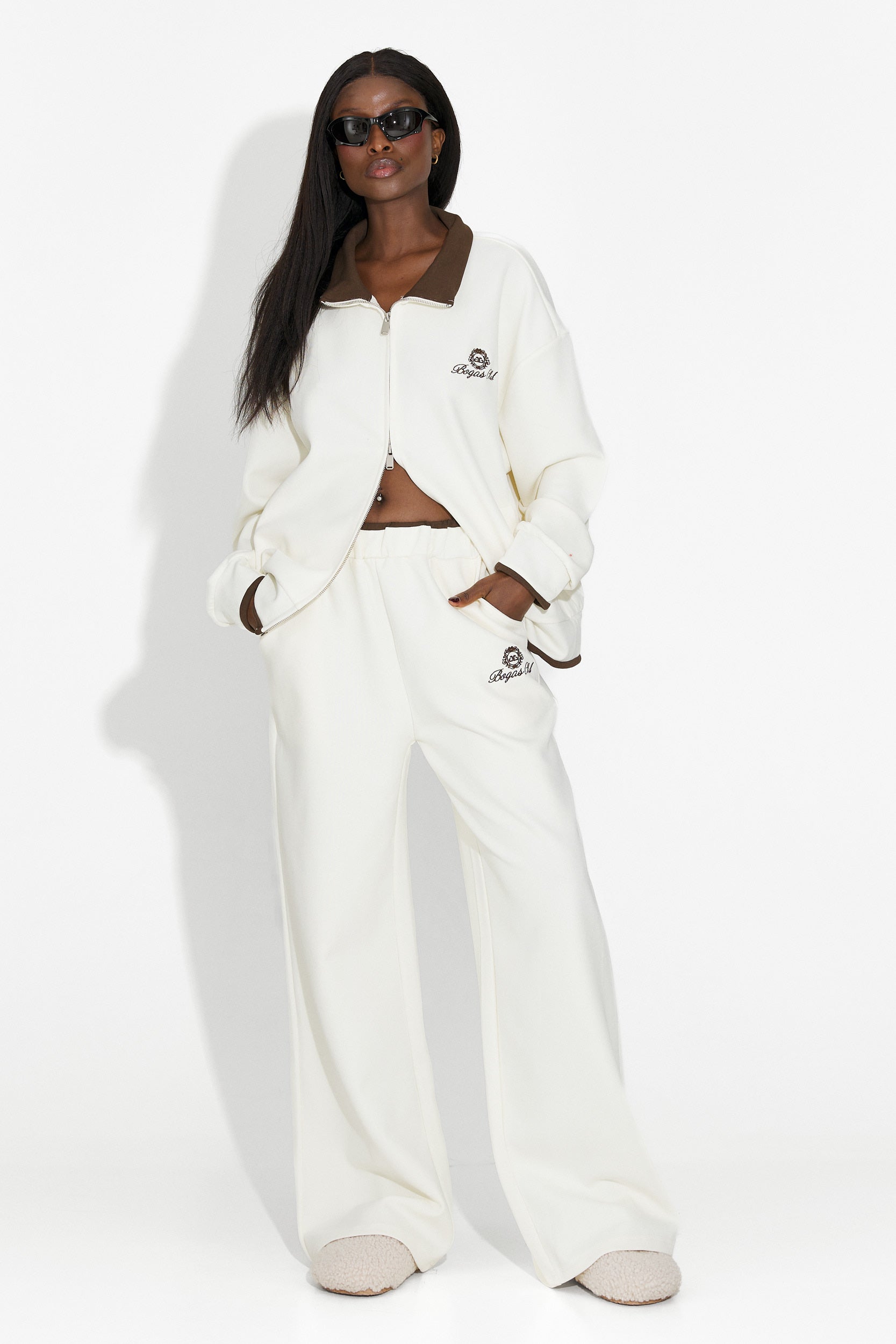 Dres damski casual beżowy Lysara Bogas