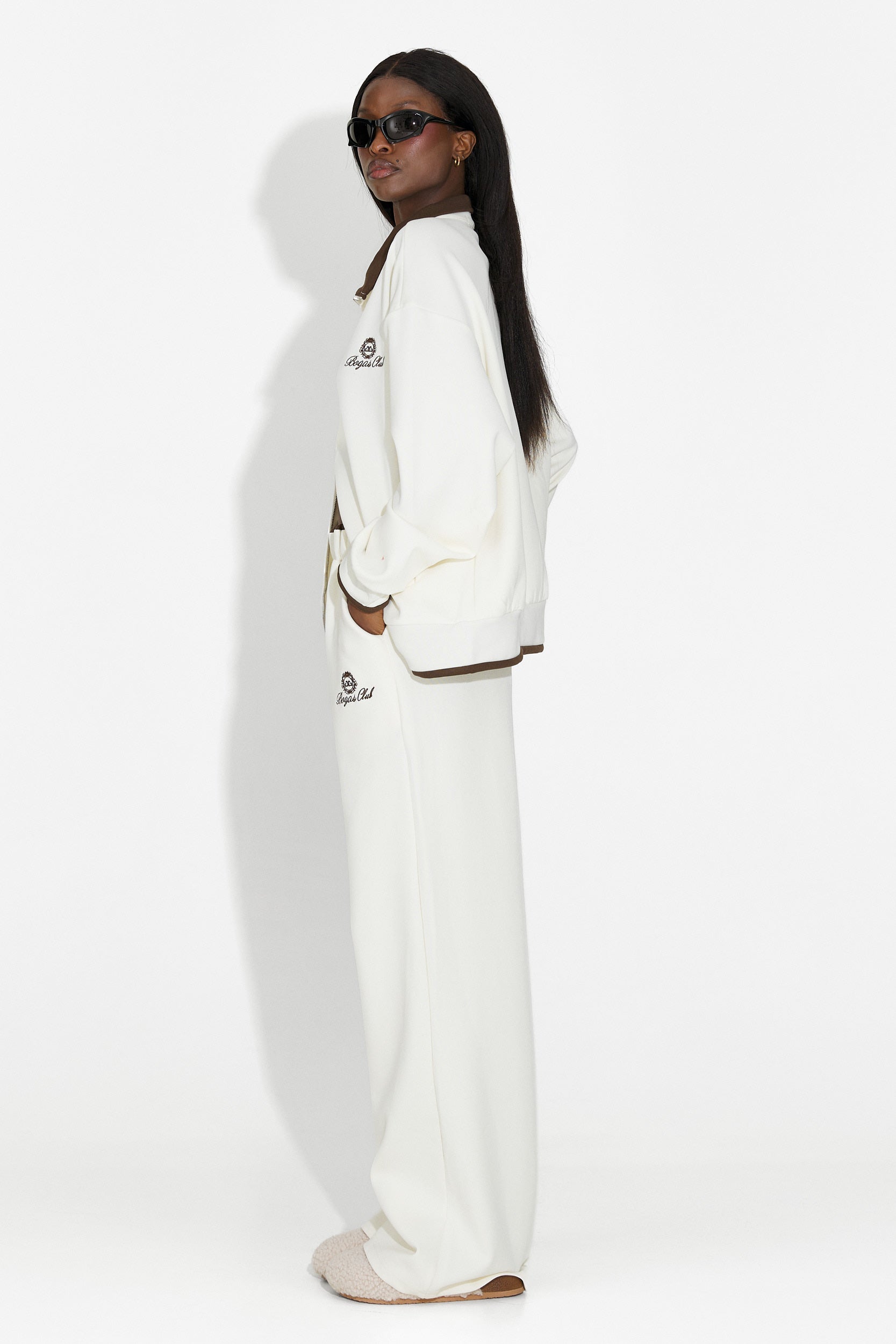 Dres damski casual beżowy Lysara Bogas