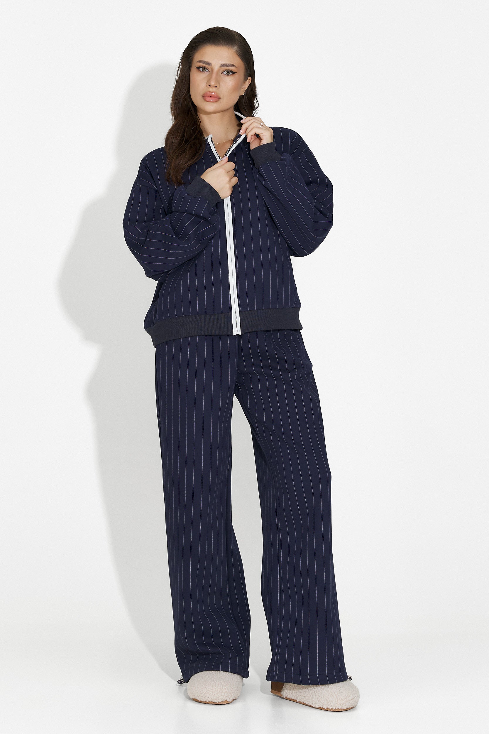 Γυναικείο casual κοστούμι μπλε σκούρο Saviera Bogas