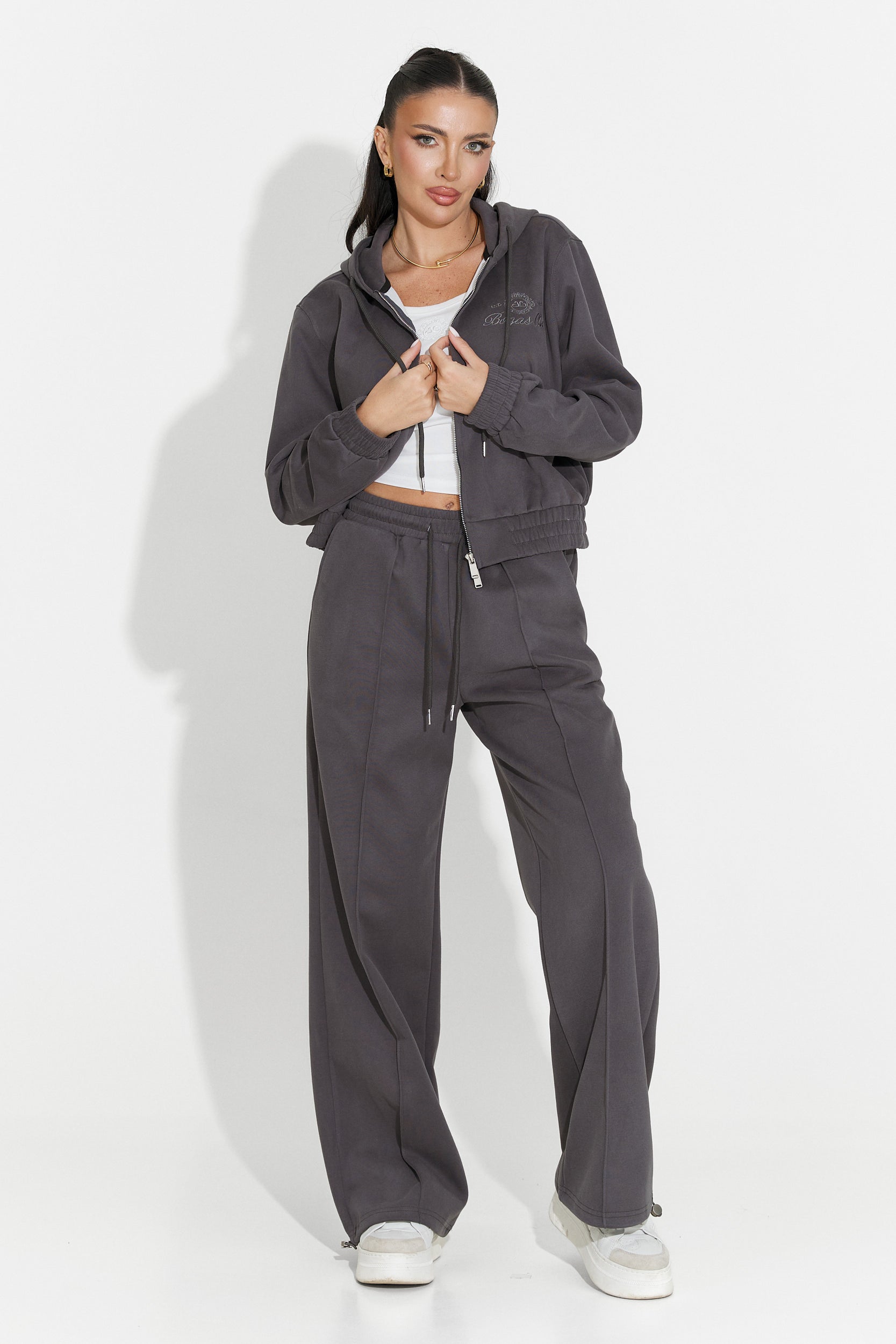 Dres damski casual ciemnoszary Lorisea Bogas