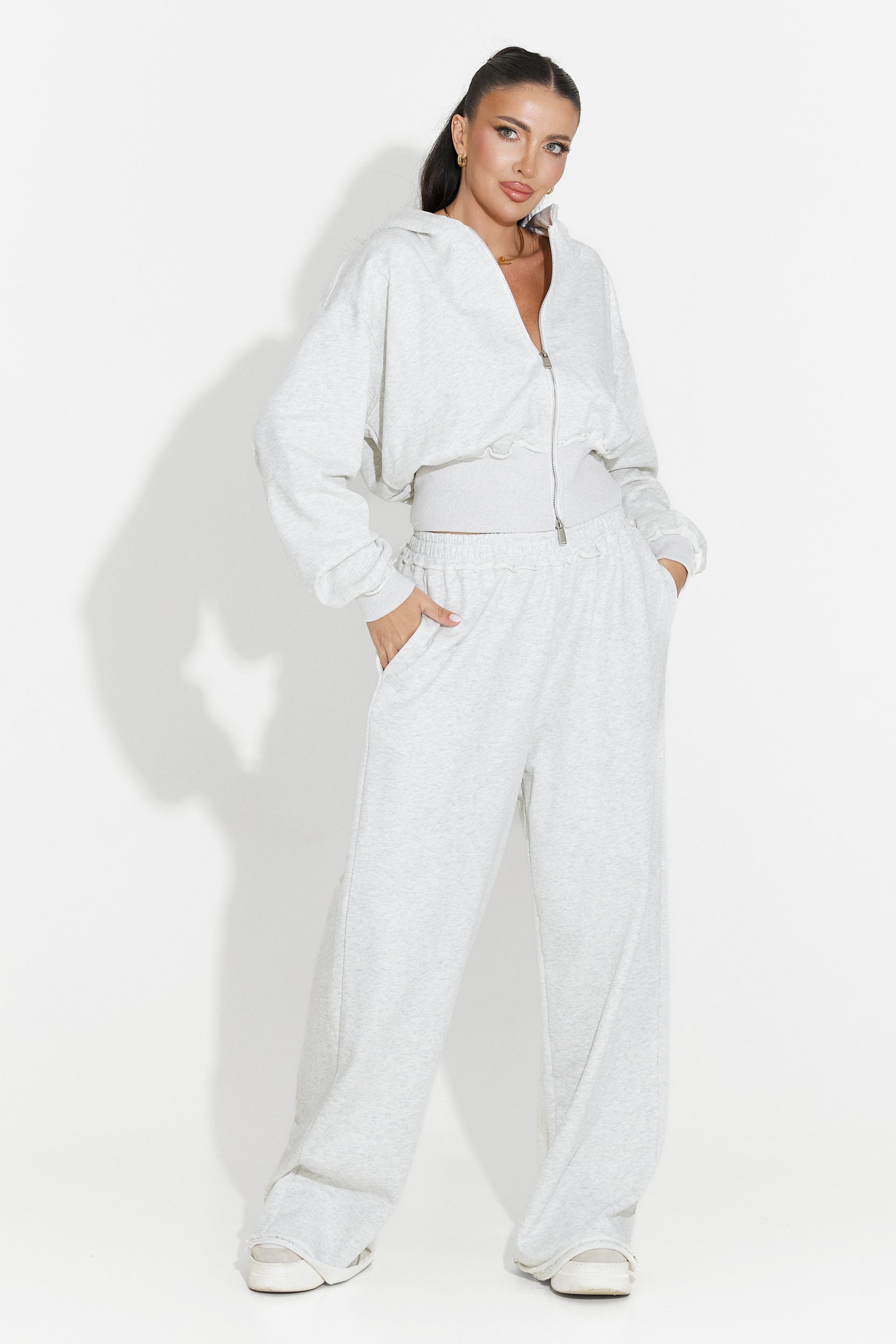 Seloria Bogas Casual Grey Women's Training Suit