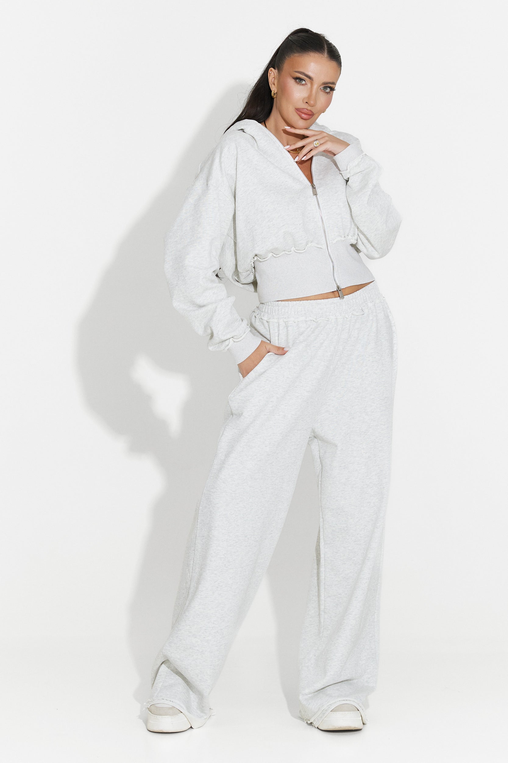 Seloria Bogas Casual Grey Women's Training Suit