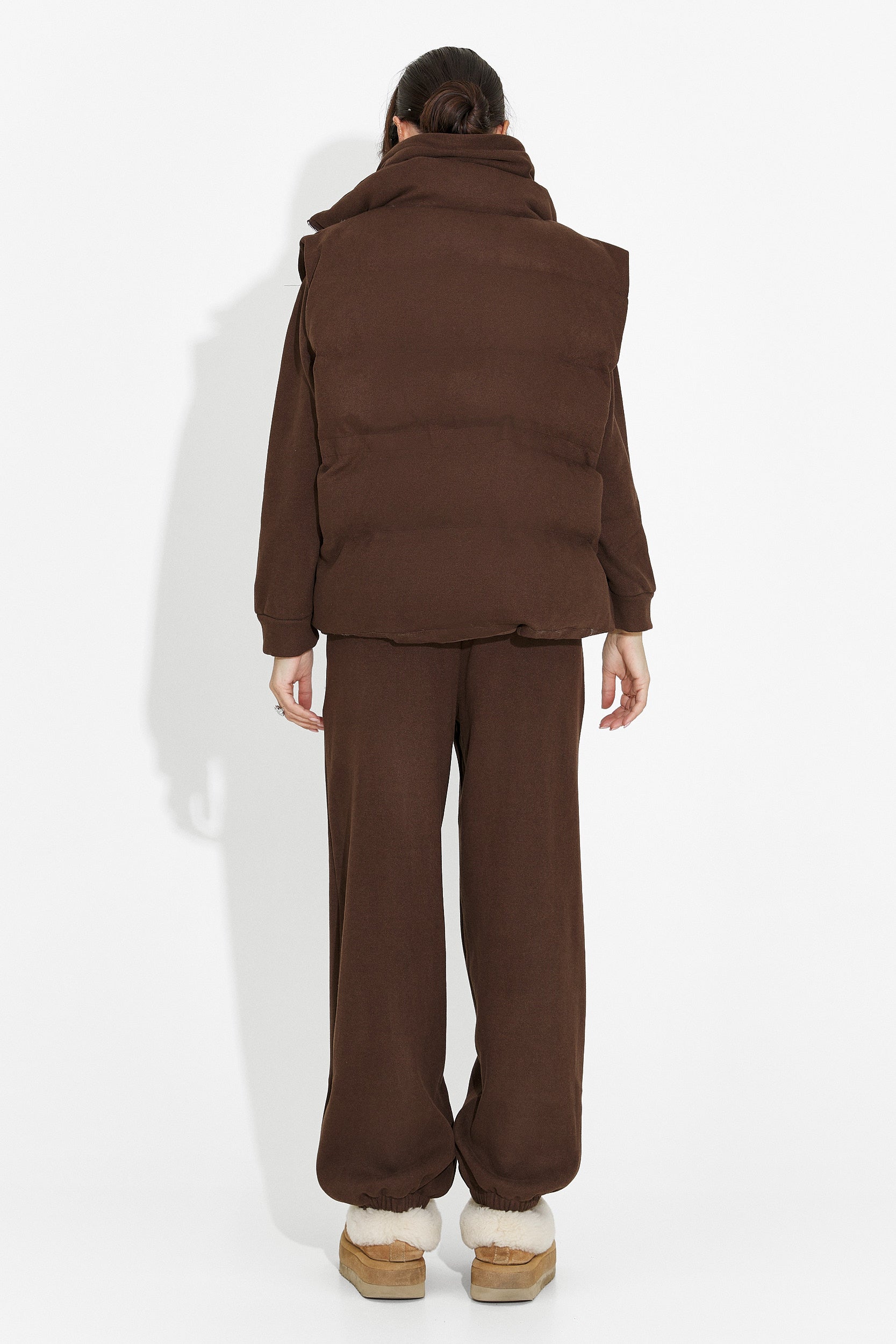 Trening damski casual brązowy Chester Bogas