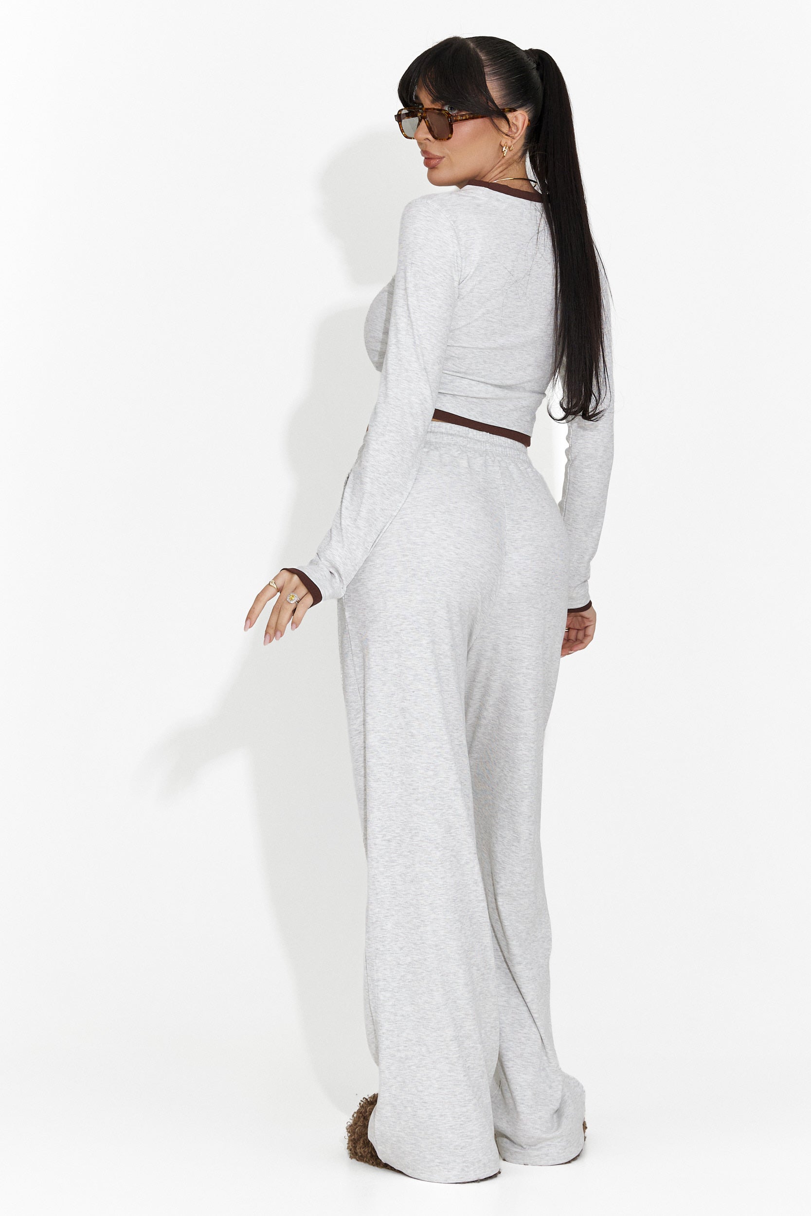 Casual brown women's training suit Jenie Bogas