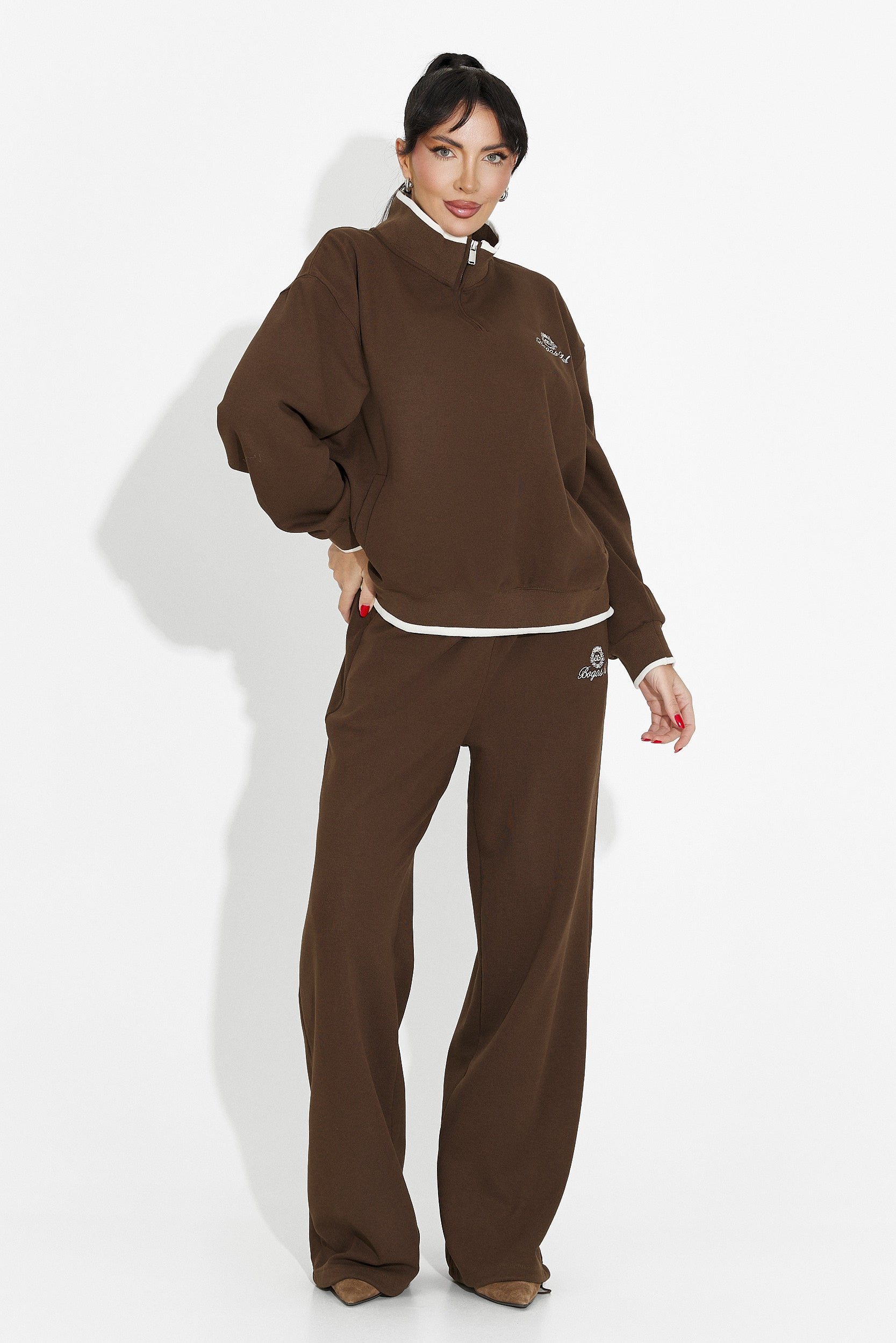 Chándal casual para mujer marrón Vilma Bogas