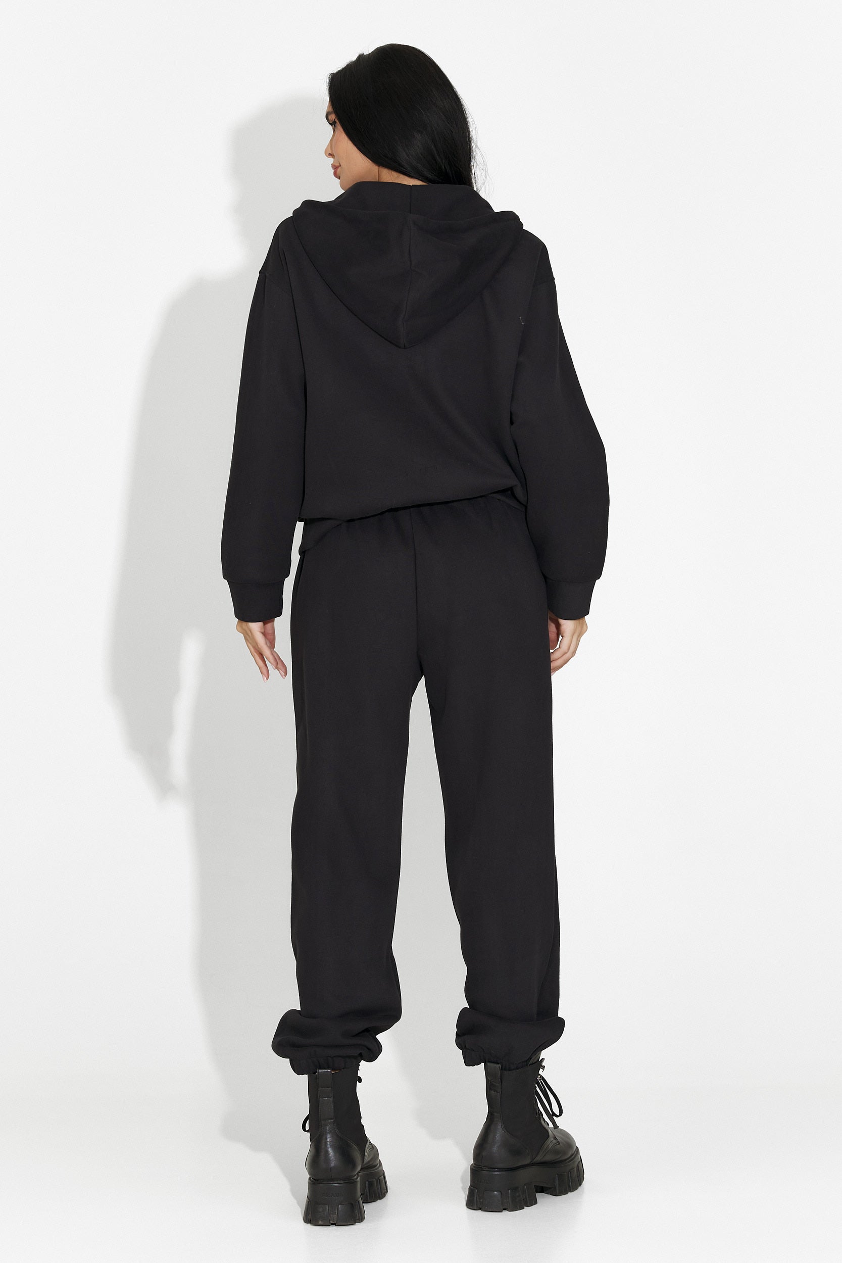 Γυναικείο casual μαύρο σετ Favora Bogas