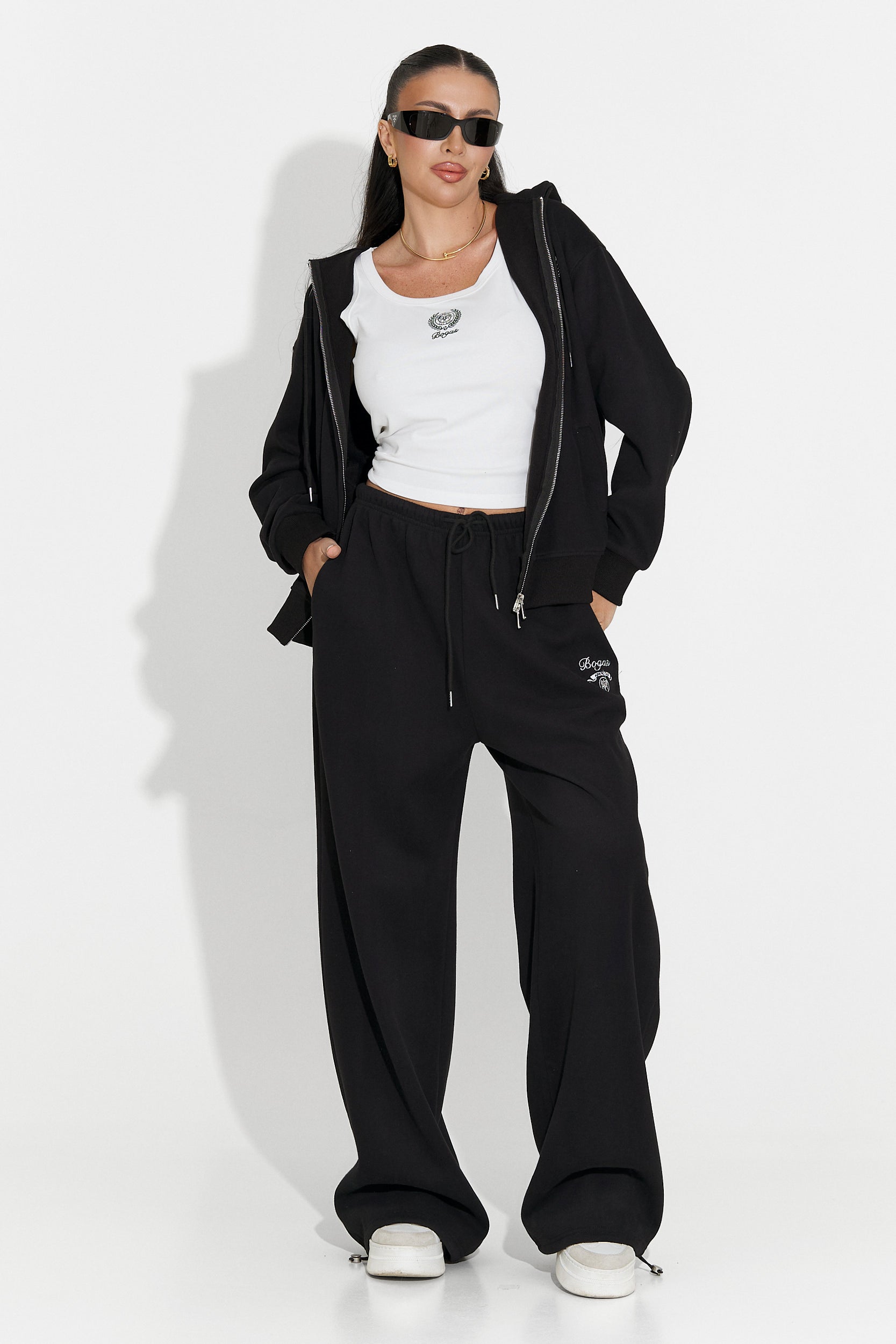 Kalira Bogas Casual Black Women's Training Suit