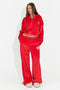 Damen-Casual-Trainingsanzug rot Scoleaesia Bogas