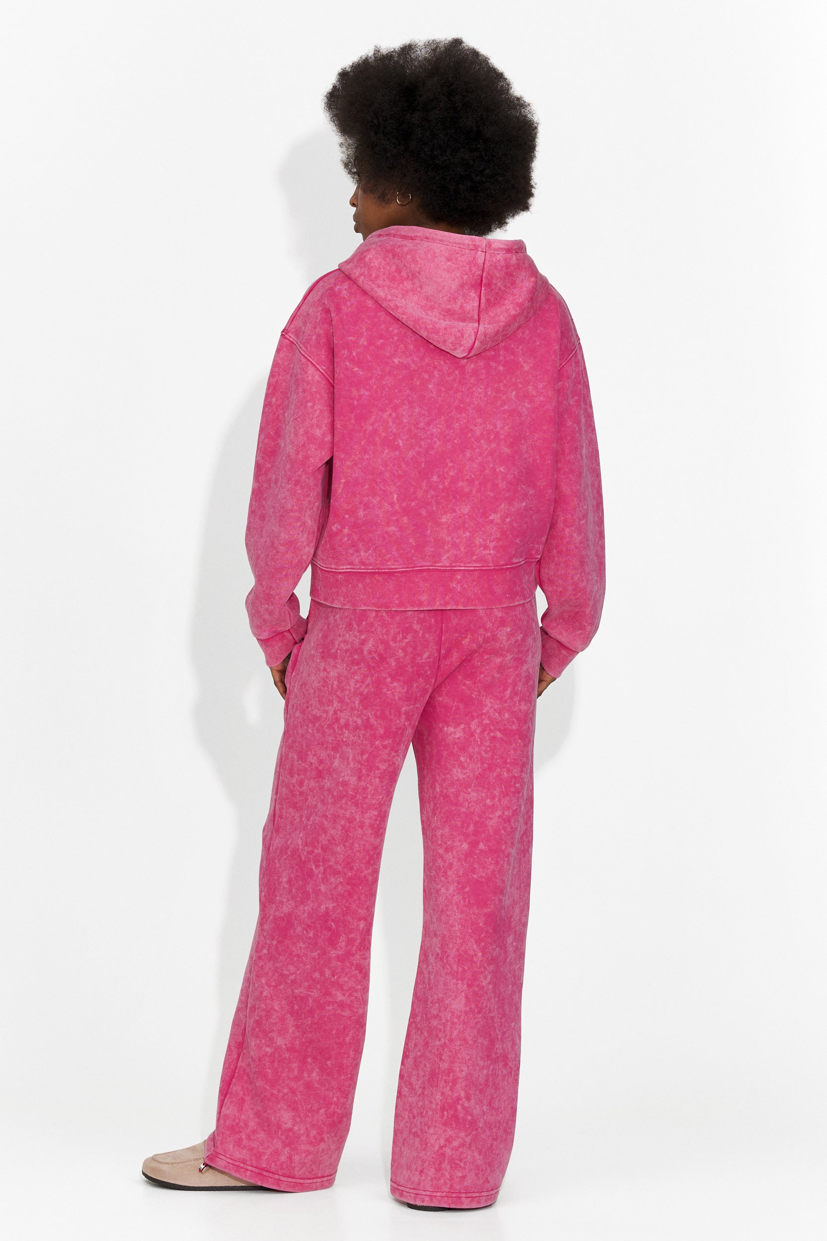 Lässiger rosa Damen-Trainingsanzug Jiustina Bogas