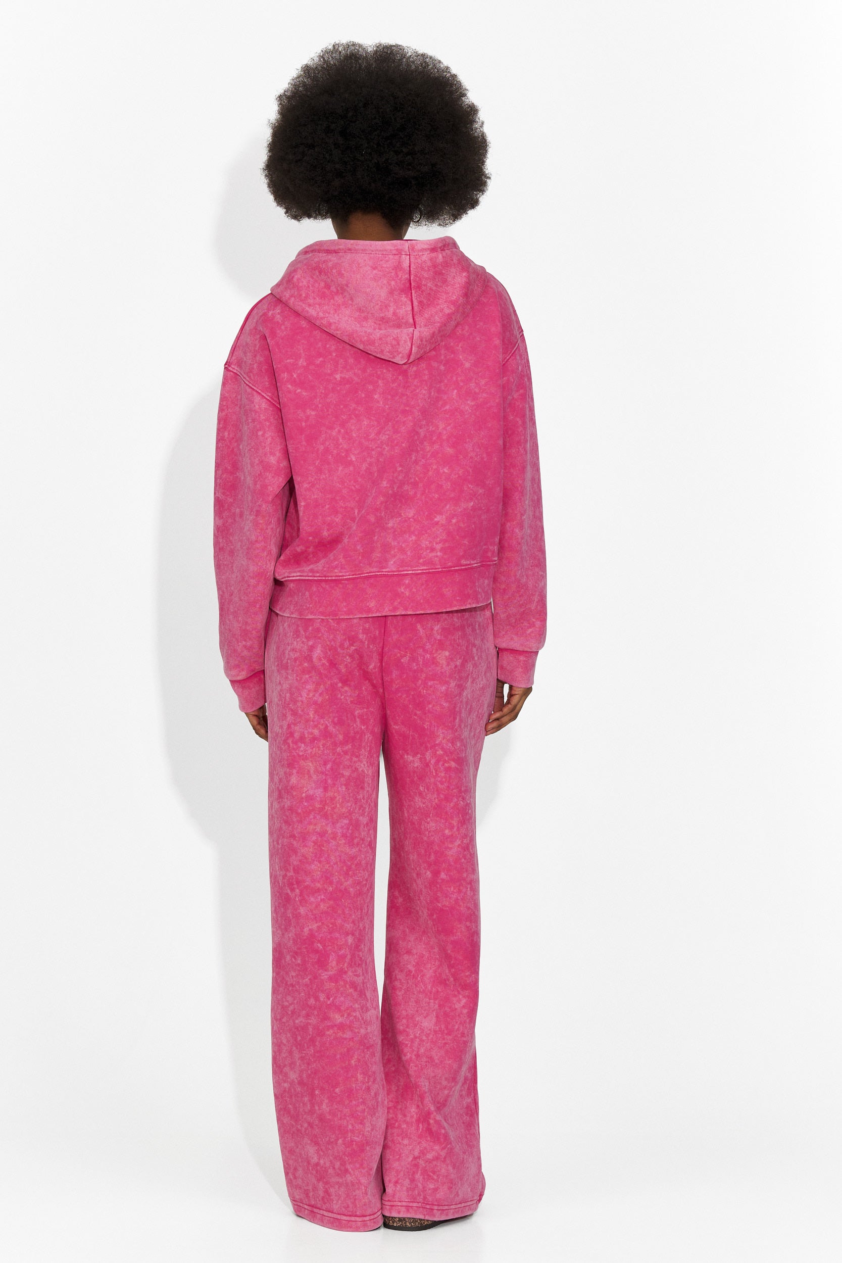 Lässiger rosa Damen-Trainingsanzug Jiustina Bogas