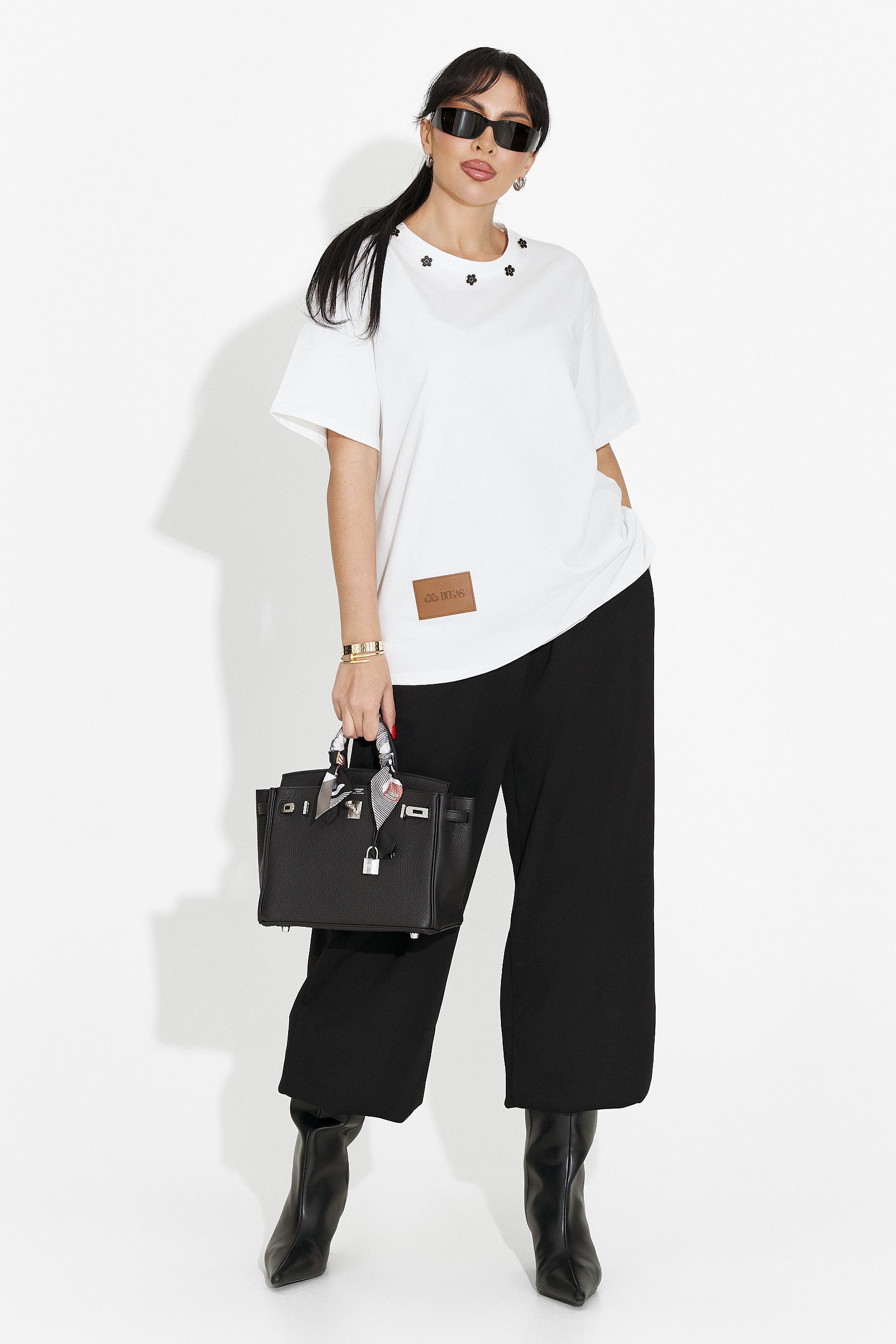 Camiseta casual de mujer blanca Arilea Bogas