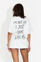 Women's casual white T-shirt Baklava Bogas