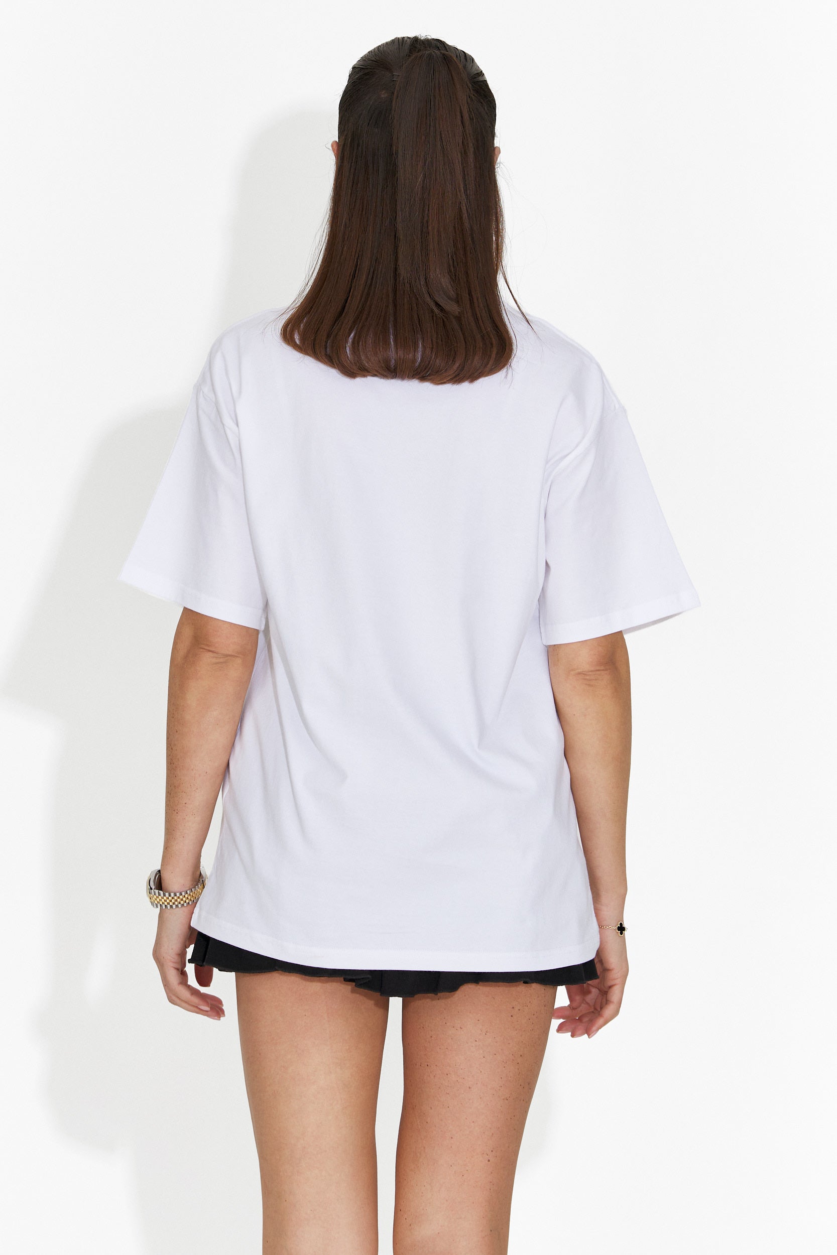 T-Shirt Décontracté Blanc pour Dames Cristelia Bogas