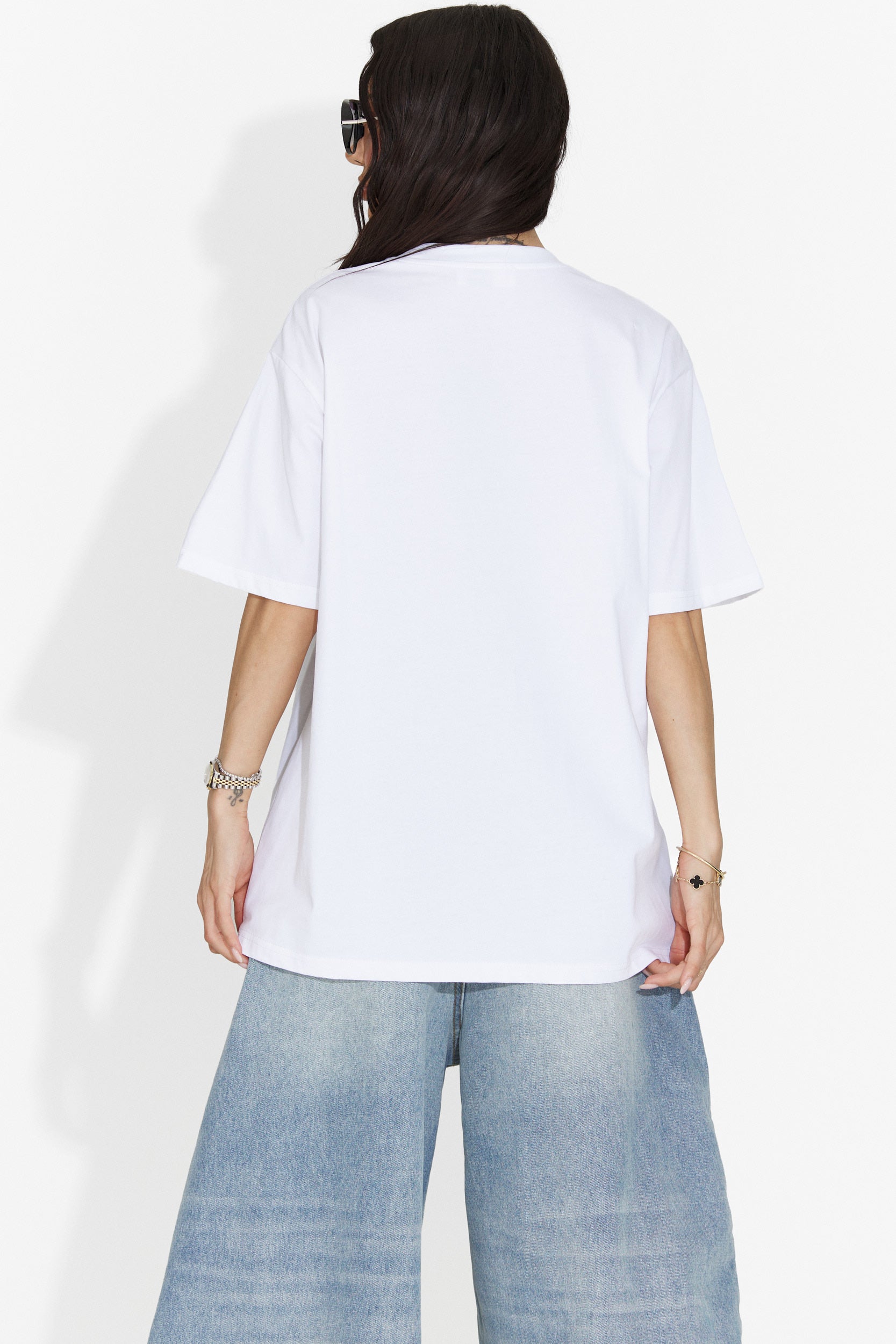 Tricou dama casual alb Kohleria Bogas