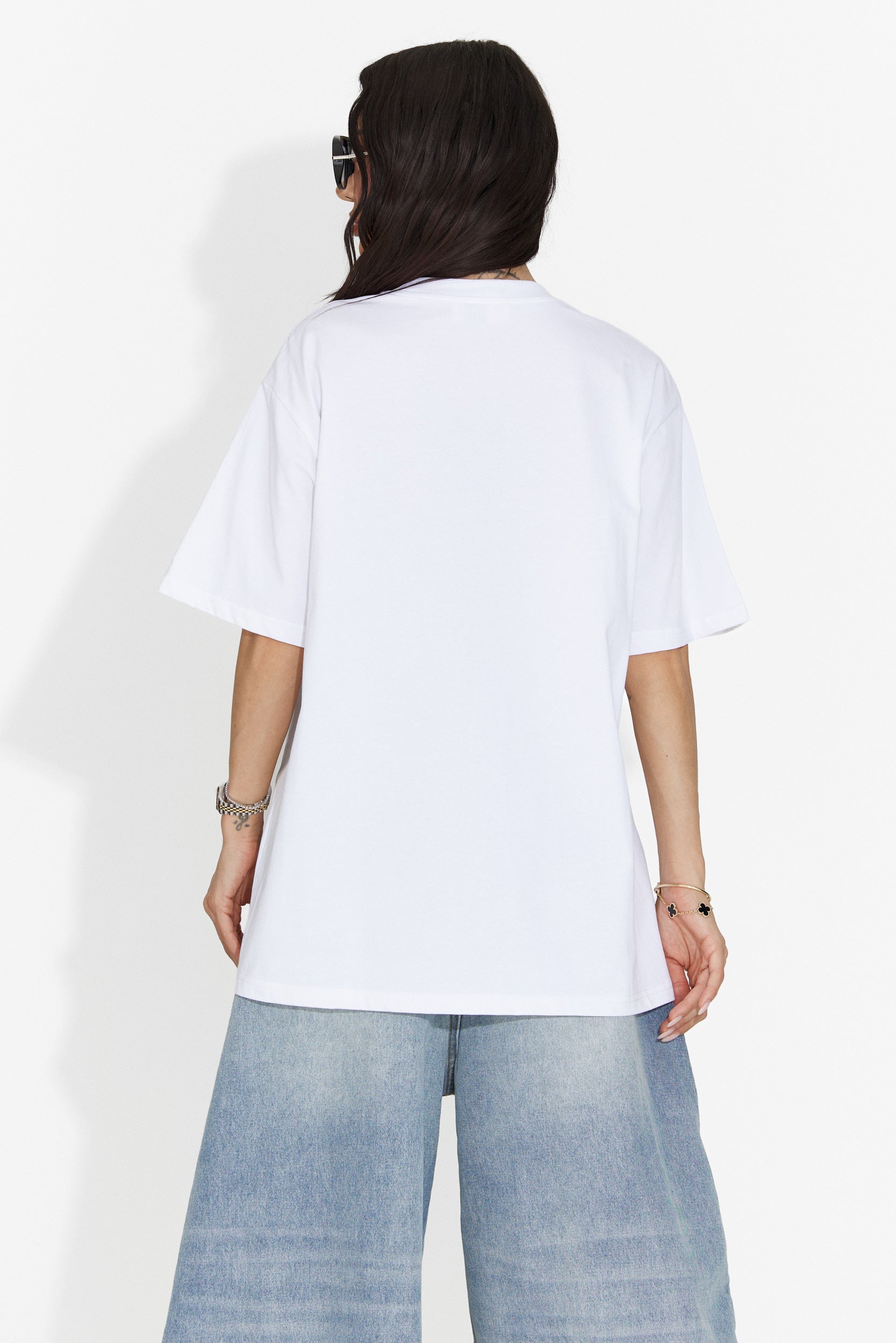 Tricou dama casual alb Kohleria Bogas