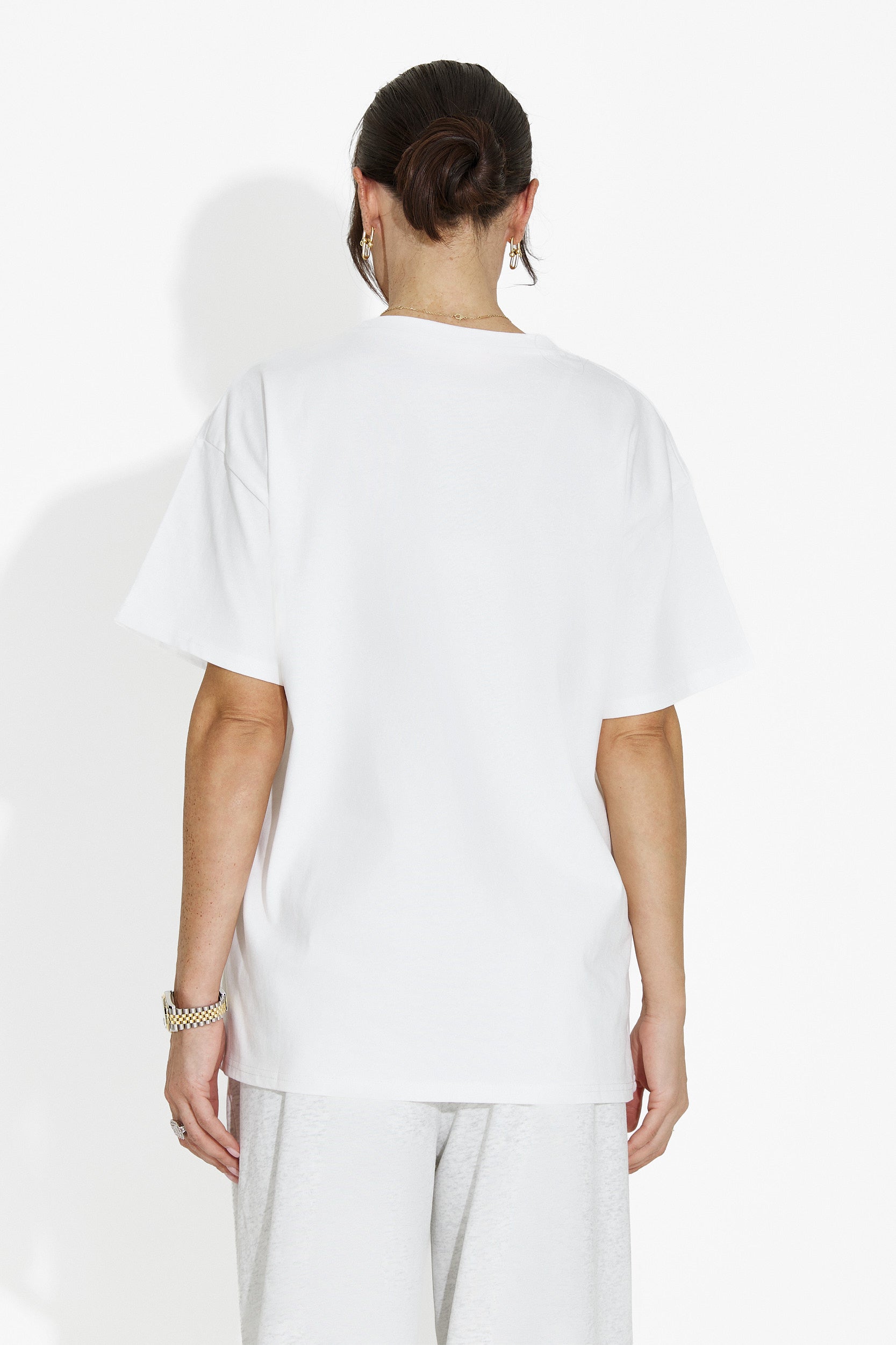 Damen T-Shirt lässig weiß Lunesa Bogas