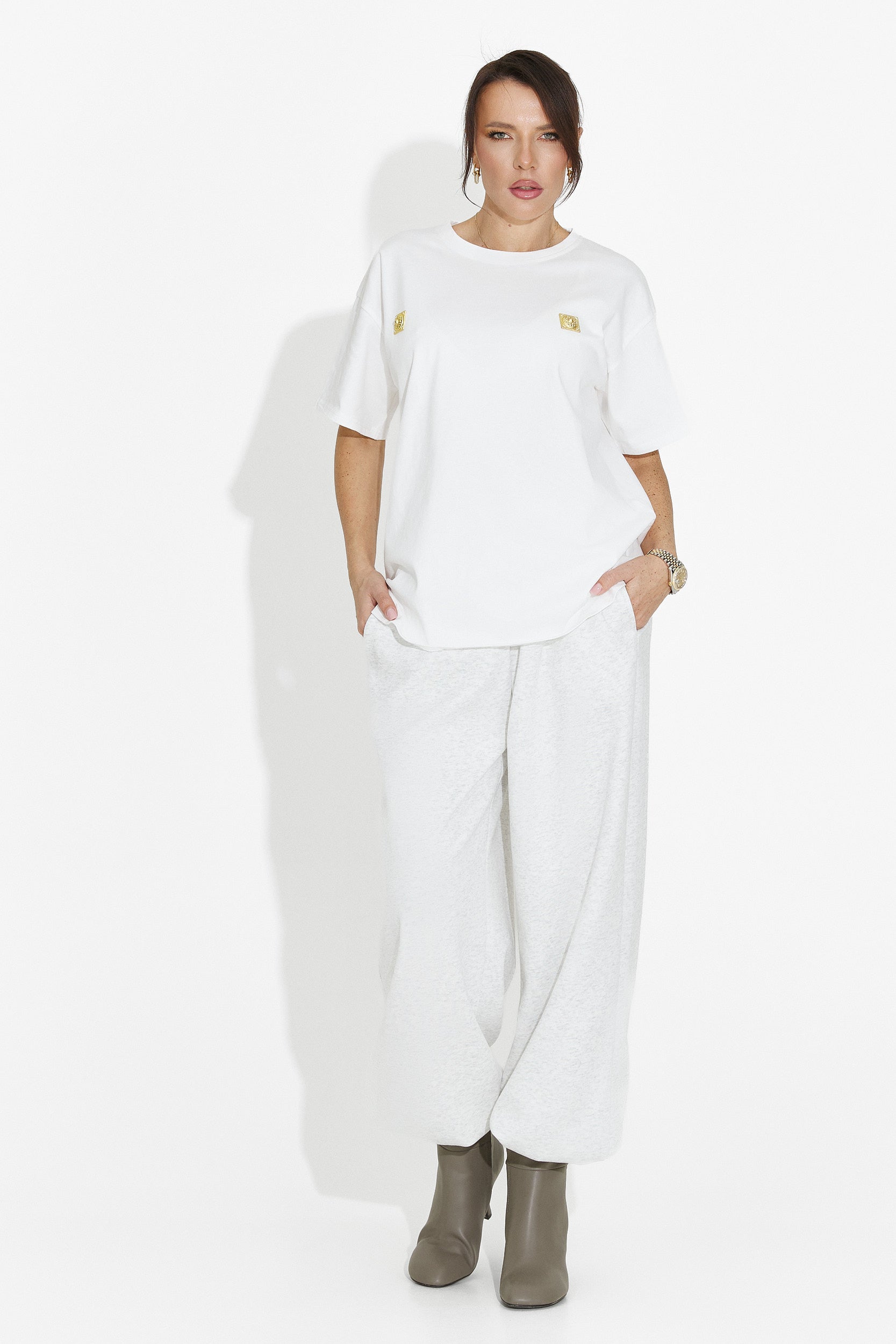 Damen T-Shirt lässig weiß Lunesa Bogas