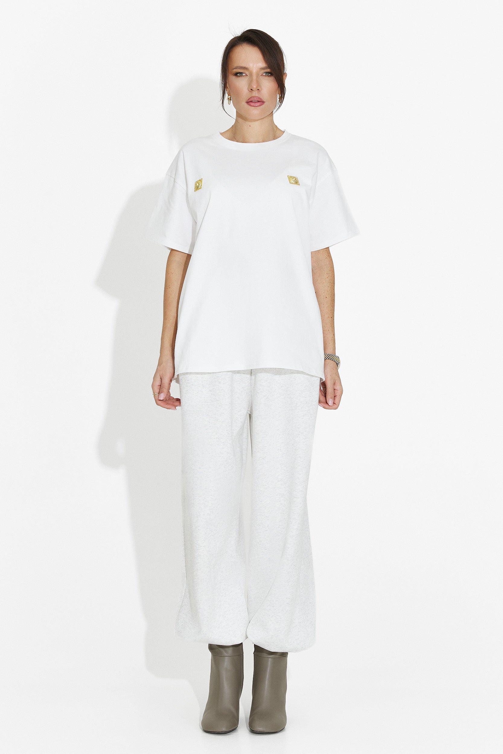 Damen T-Shirt lässig weiß Lunesa Bogas