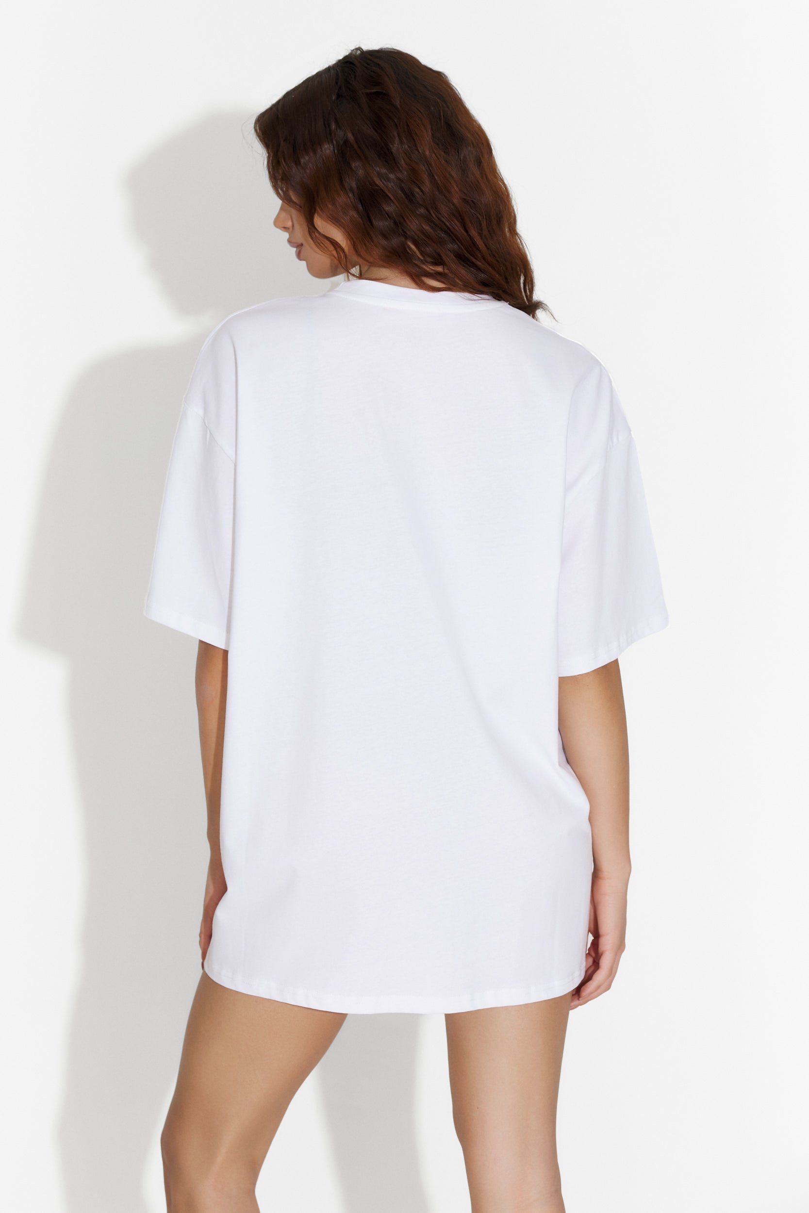 Vit t-shirt för dam, casual Metorica Bogas