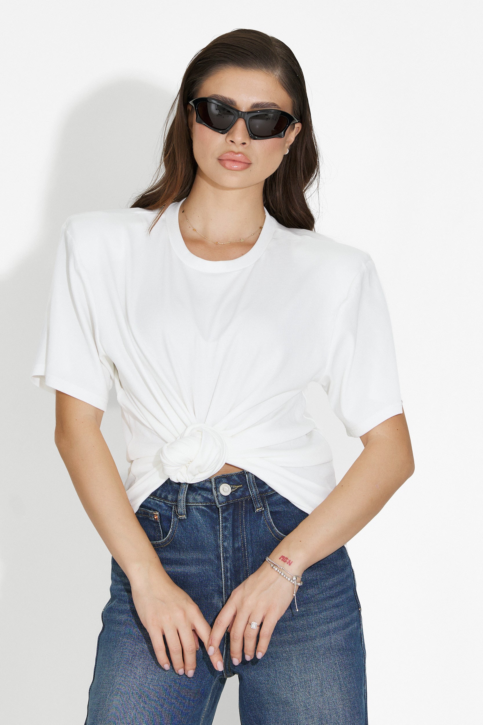 Norelia Bogas Casual White Women's T-shirt